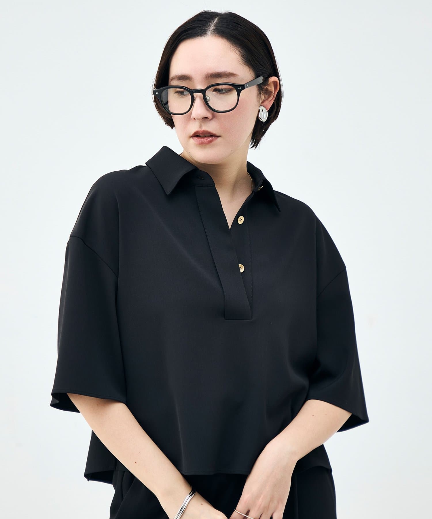 NOLLEY'S(ノーリーズ) 《セットアップ対応》ウォッシャブルイージーツイルシャツ