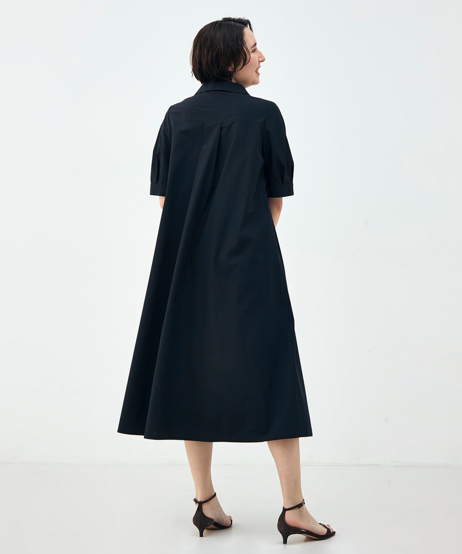 NOLLEY'S(ノーリーズ) ウォッシャブルAラインタックワンピース