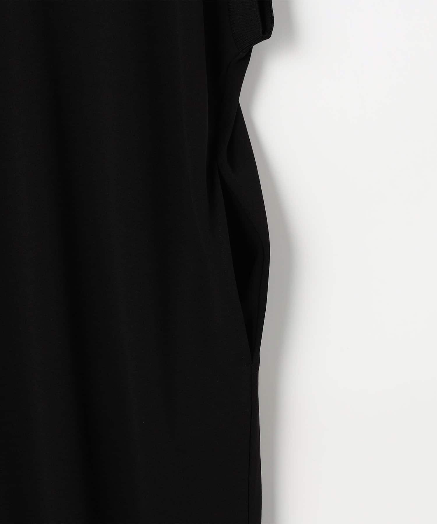 NOLLEY'S(ノーリーズ) ウォッシャブル袖口リブマキシ丈ワンピースジョーゼットダンボール