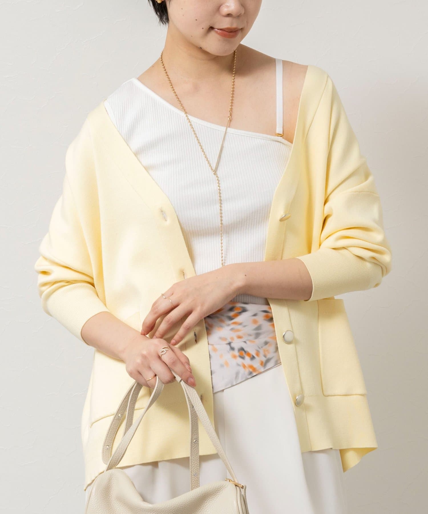 NOLLEY'S(ノーリーズ) ウォッシャブルカップ付ワンショルタンクトップ