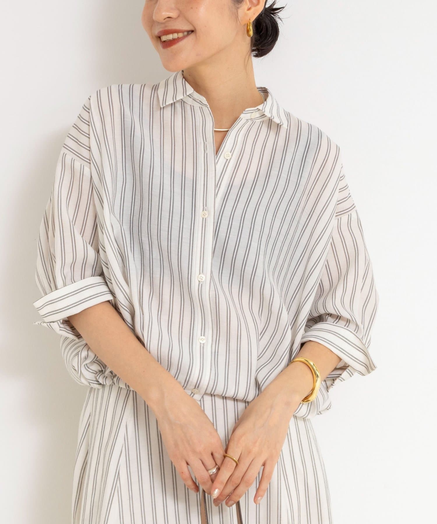 NOLLEY'S(ノーリーズ) ドロストシャツ