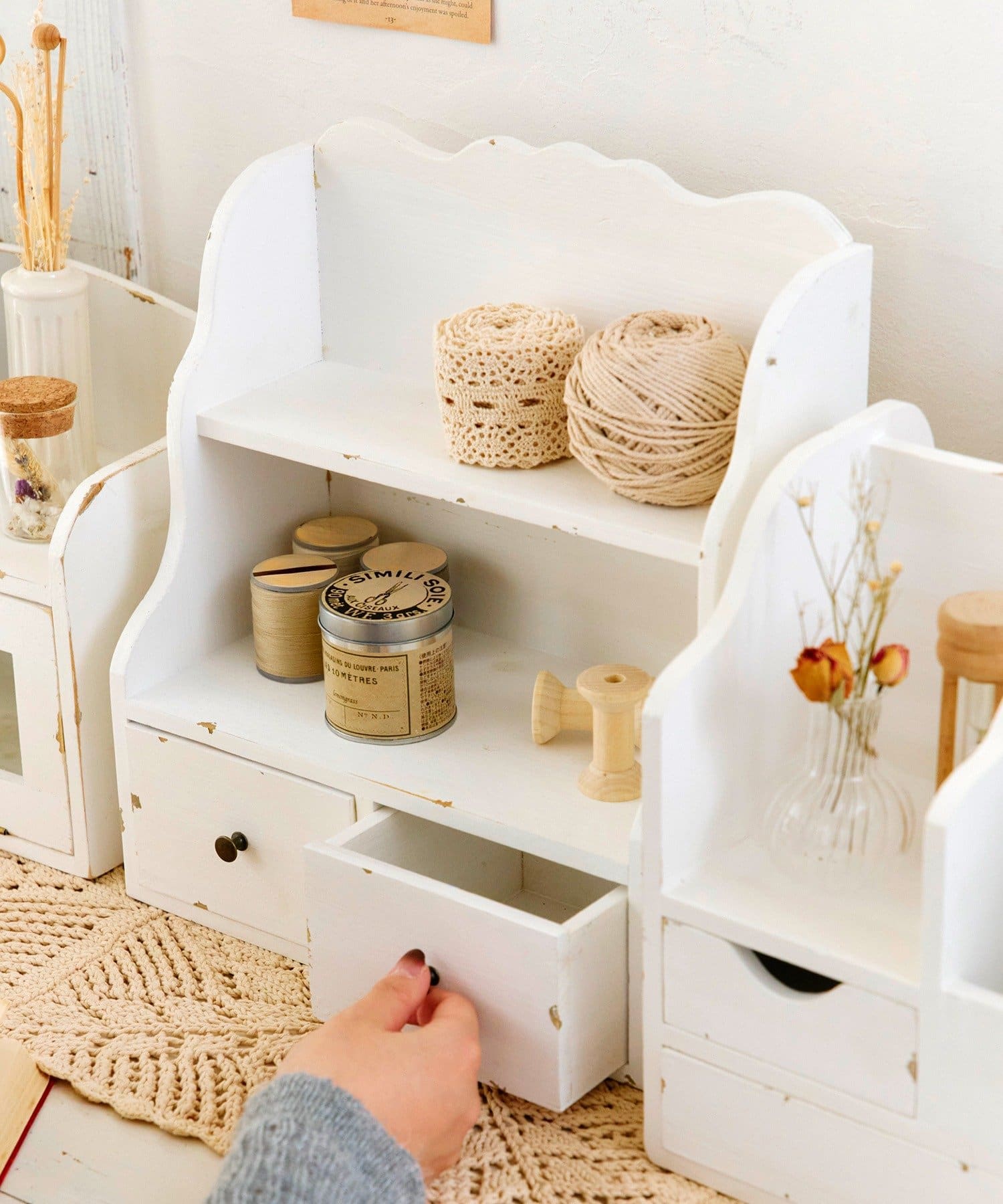 salut!(サリュ) 引き出し付き２段ラック／choupinet