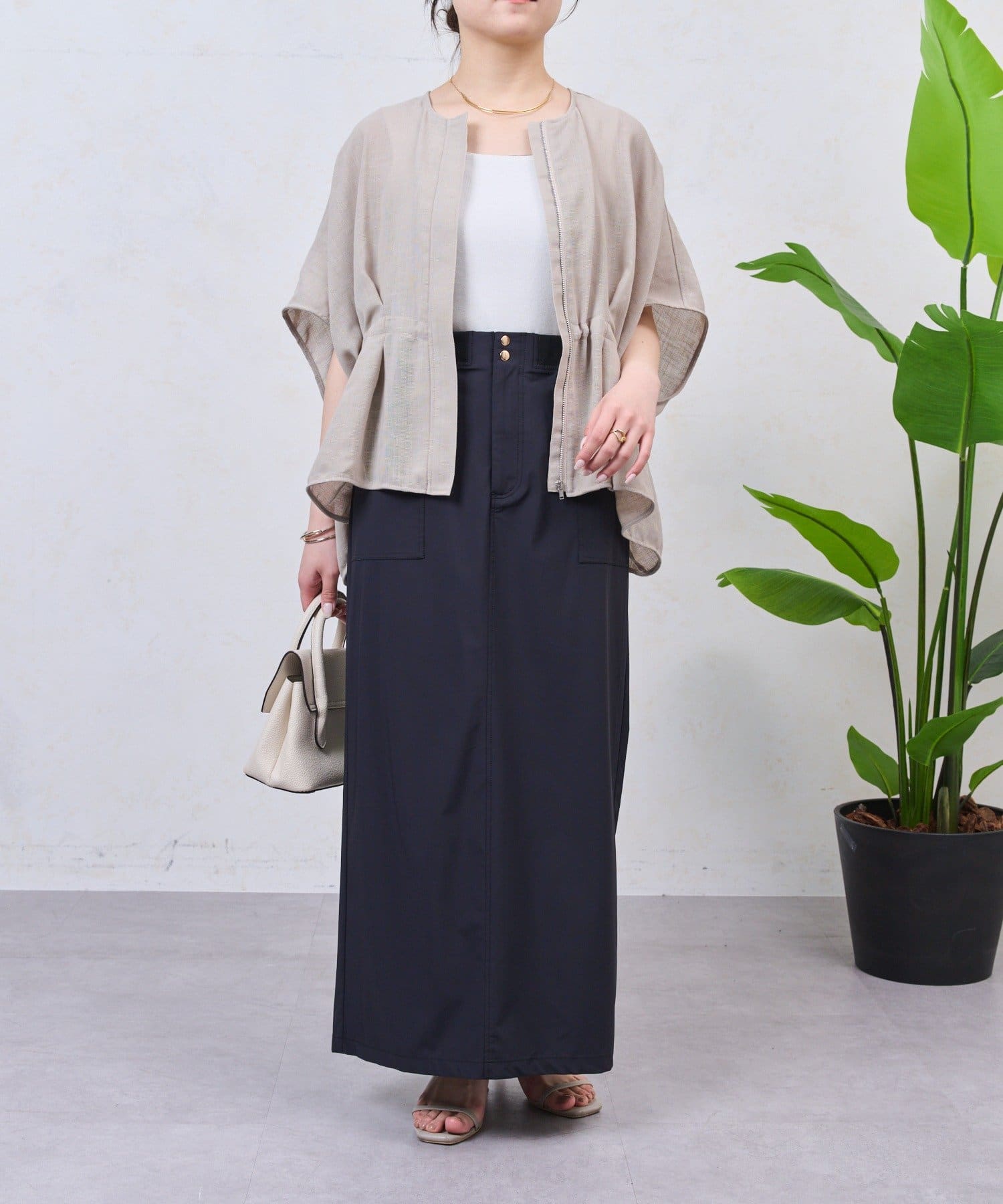 Jena　espace merveilleux(ジェナ　エスパスメルヴェイユ) ウエストゴムIラインスカート