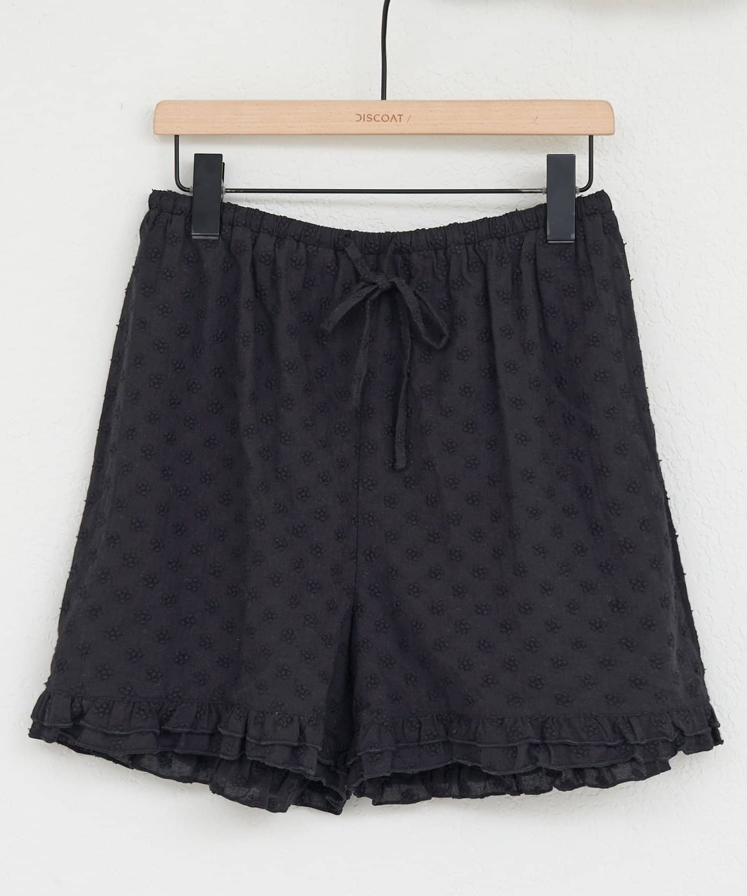 DISCOAT(ディスコート) 【umm.】花柄刺繍ショートパンツ