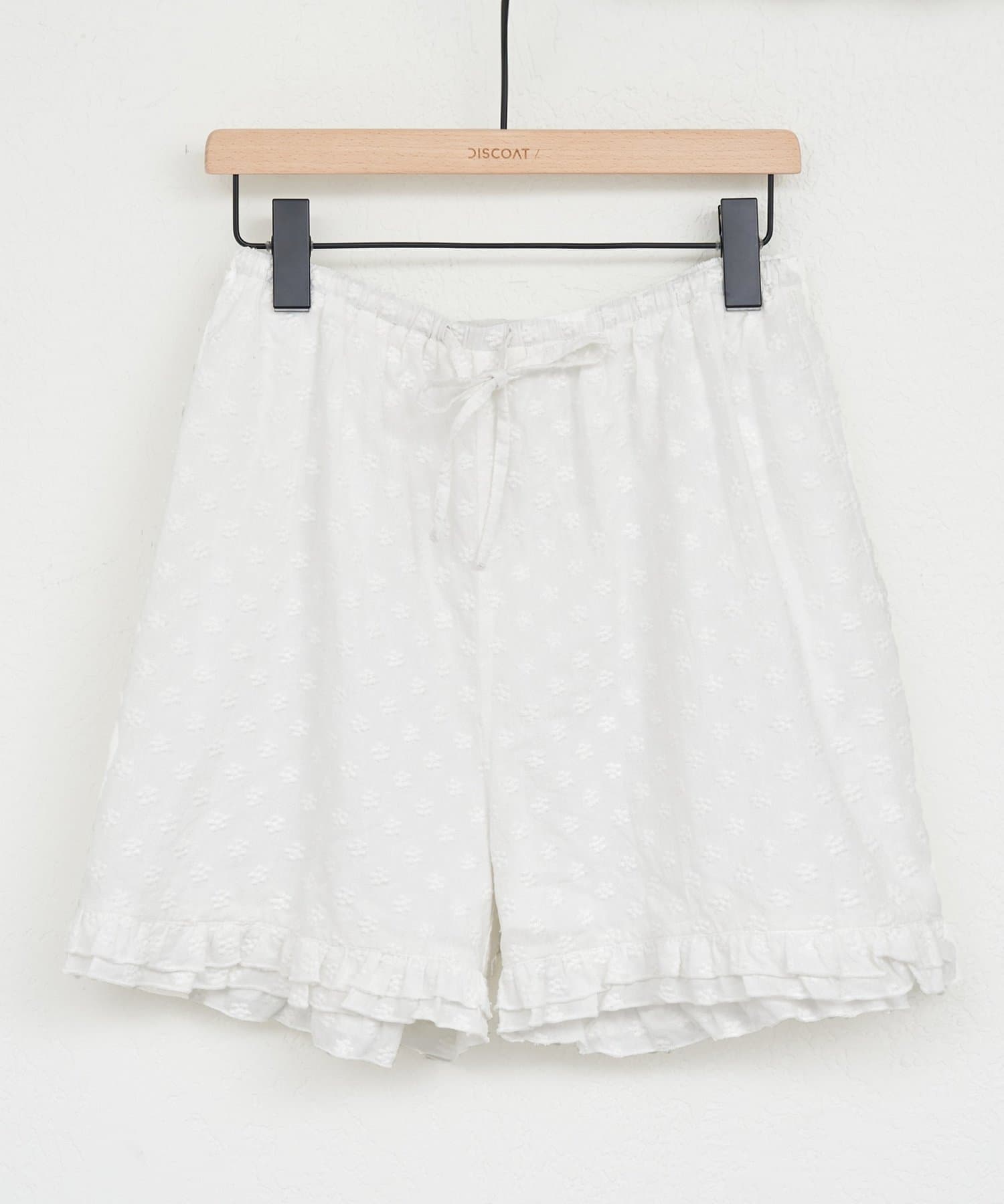 DISCOAT(ディスコート) 【umm.】花柄刺繍ショートパンツ