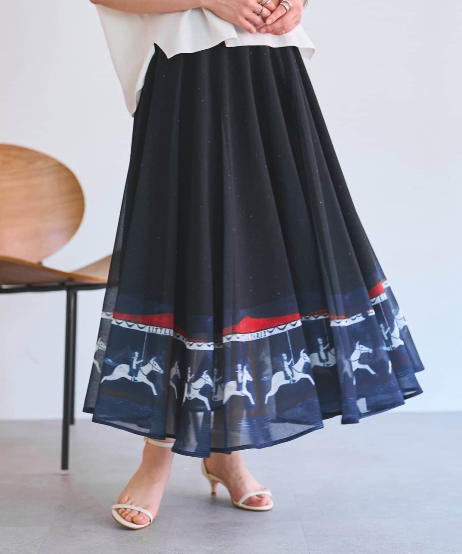 BEARDSLEY(ビアズリー) 《3/21(土)12：00予約開始》メリーゴーランドウエストリブスカート