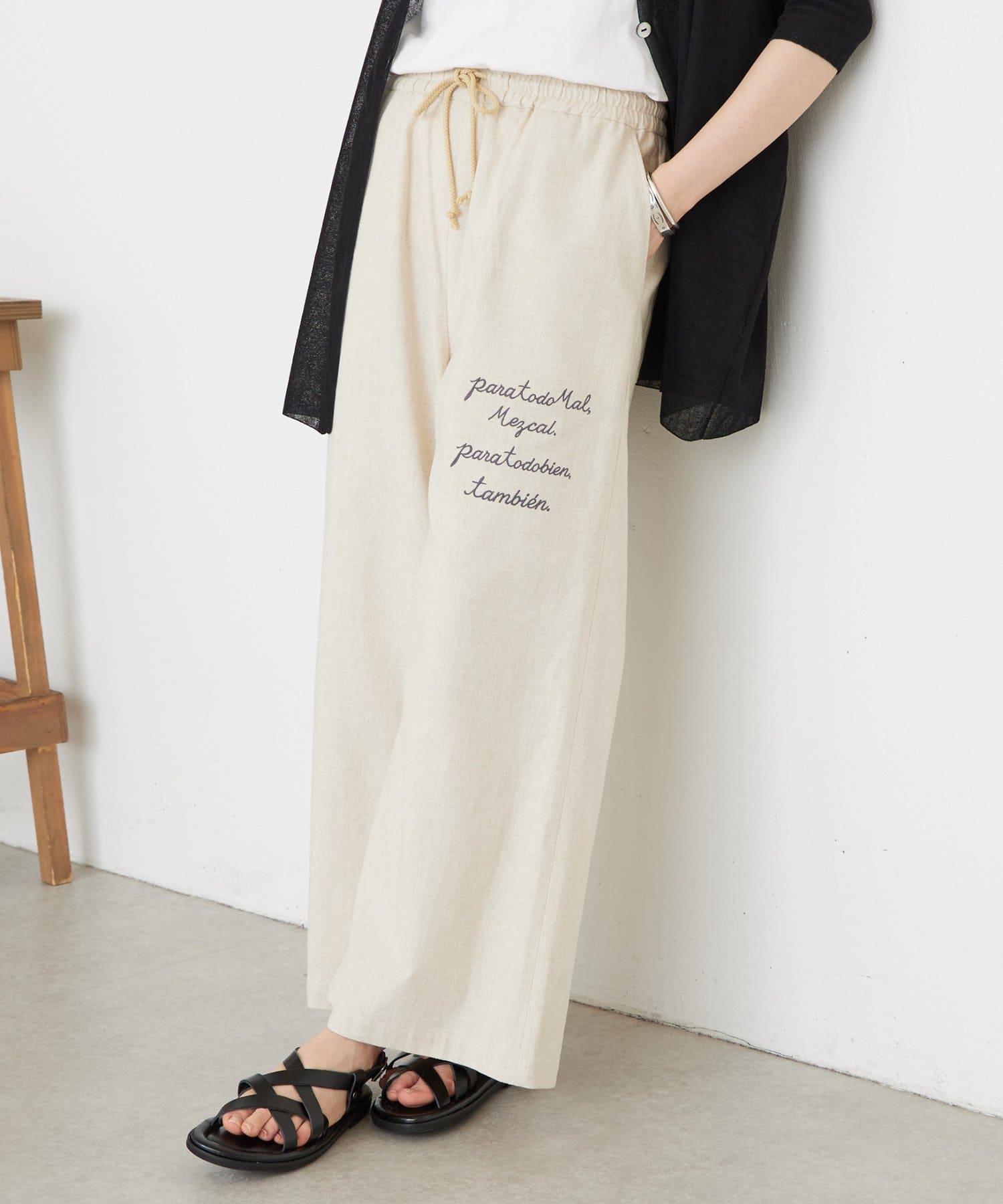 BEARDSLEY(ビアズリー) 《4/1(水)20：00予約開始》ことわざ刺繍パンツ