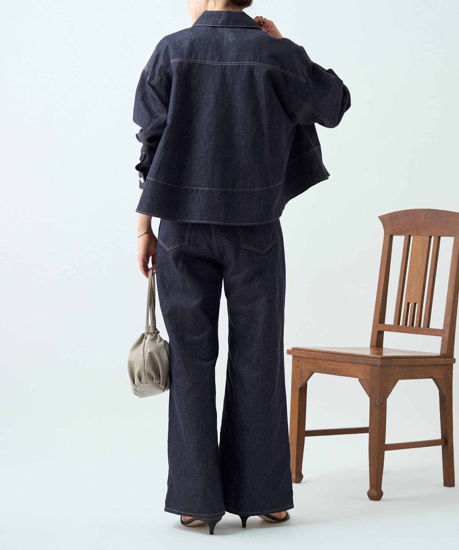 BEARDSLEY(ビアズリー) リネン混デニムパンツ