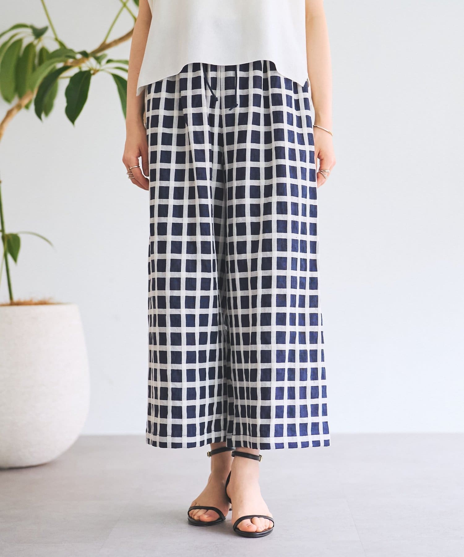 BEARDSLEY(ビアズリー) 綿麻ウインドペンパンツ