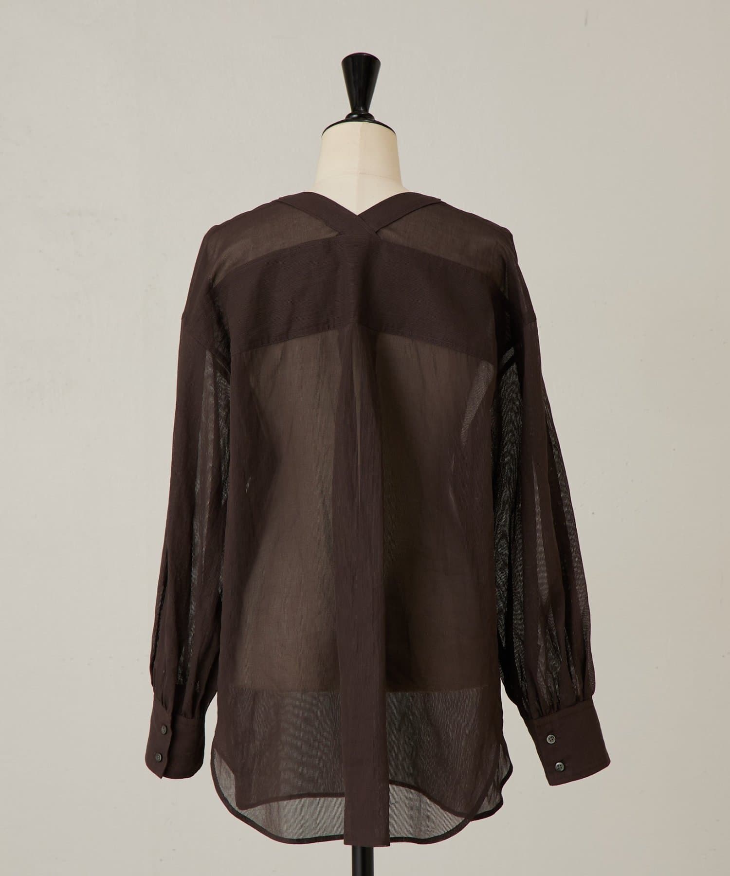 BEARDSLEY(ビアズリー) アキハストライプカラーレスシャツ