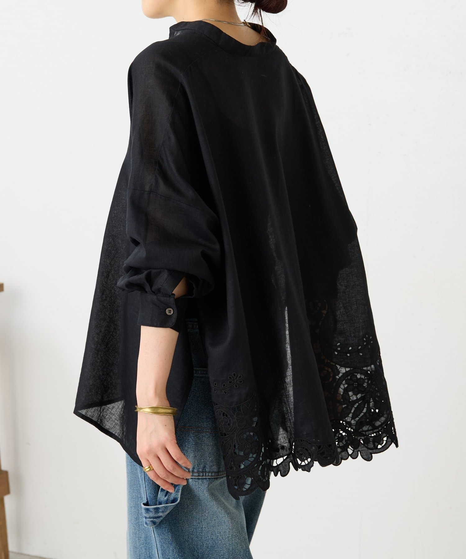 BEARDSLEY(ビアズリー) 《4/14(火)12:00予約開始》裾カットワークシャツ