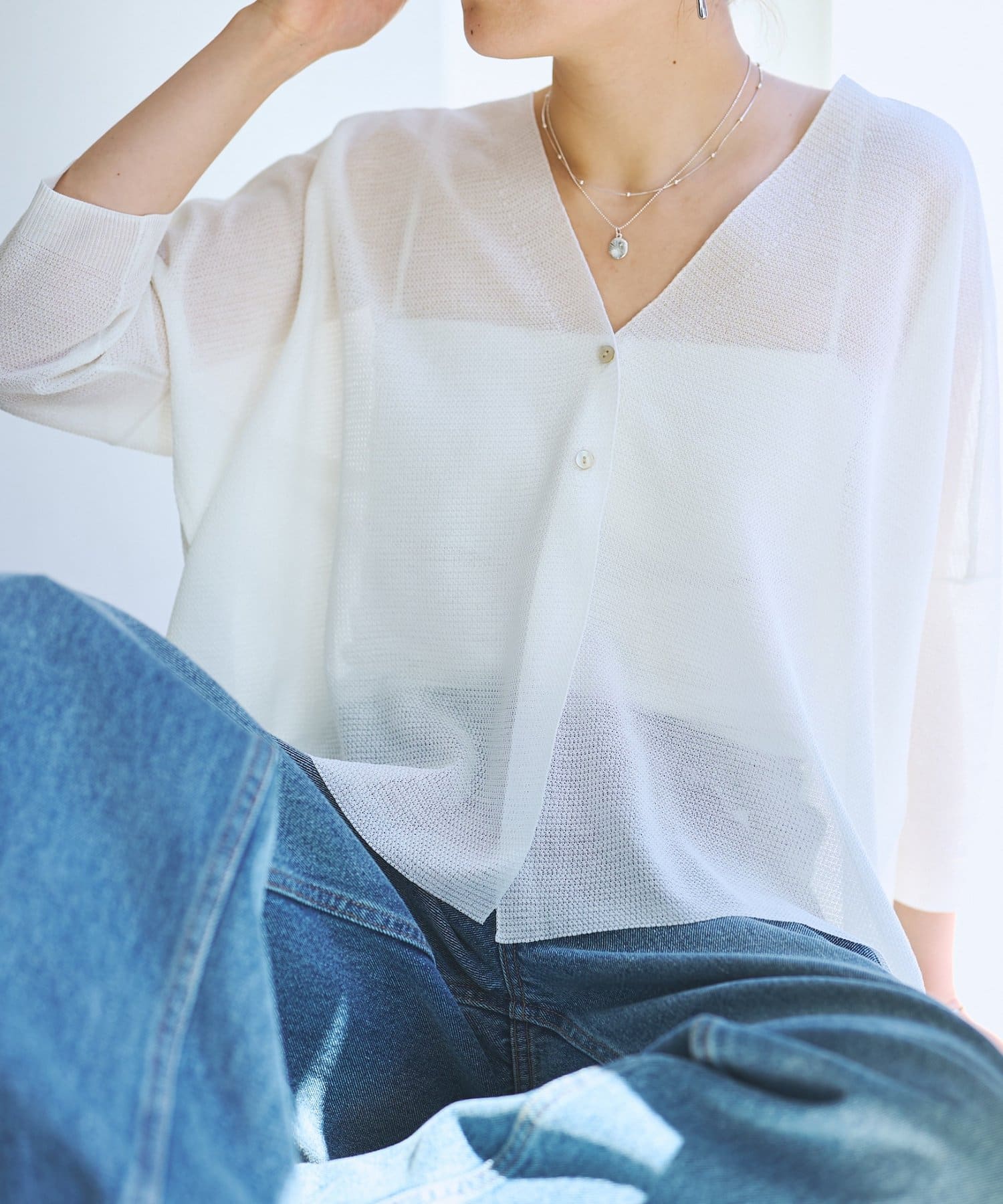 BEARDSLEY(ビアズリー) 《3/21(土)12:00予約開始》シアーサラッとカーディガン