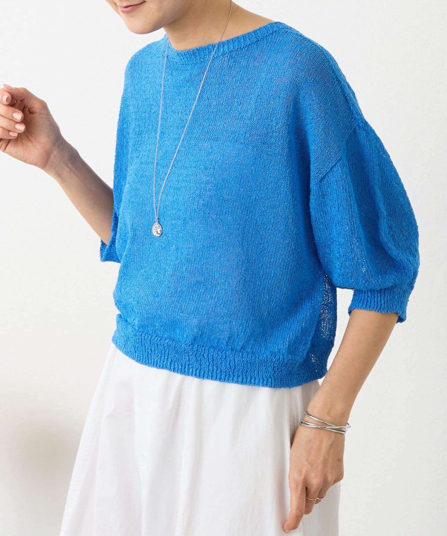 BEARDSLEY(ビアズリー) 《4/1(水)20：00予約開始》ペーパーヤーン前後ニット