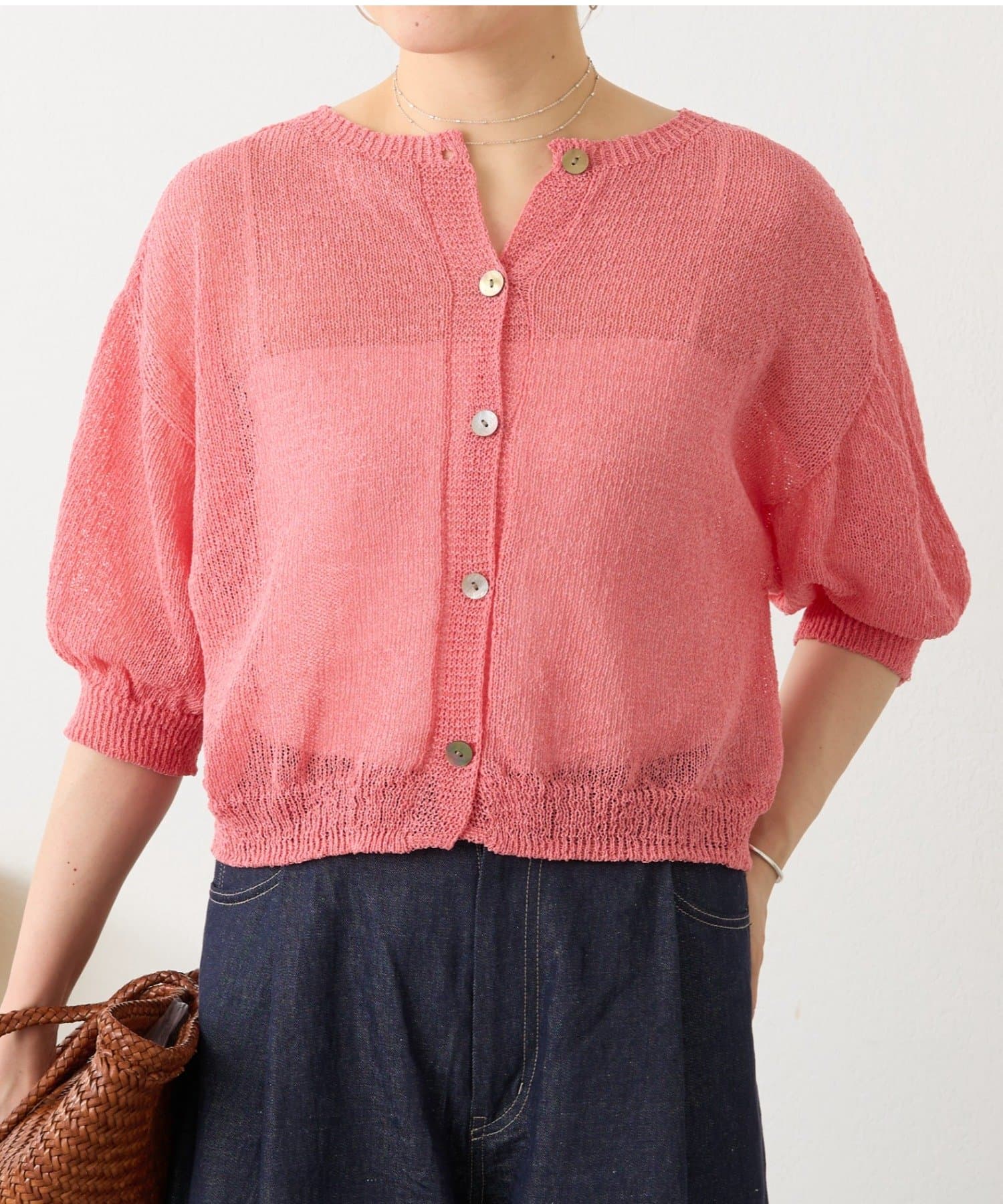 BEARDSLEY(ビアズリー) 《4/1(水)20：00予約開始》ペーパーヤーン前後ニット