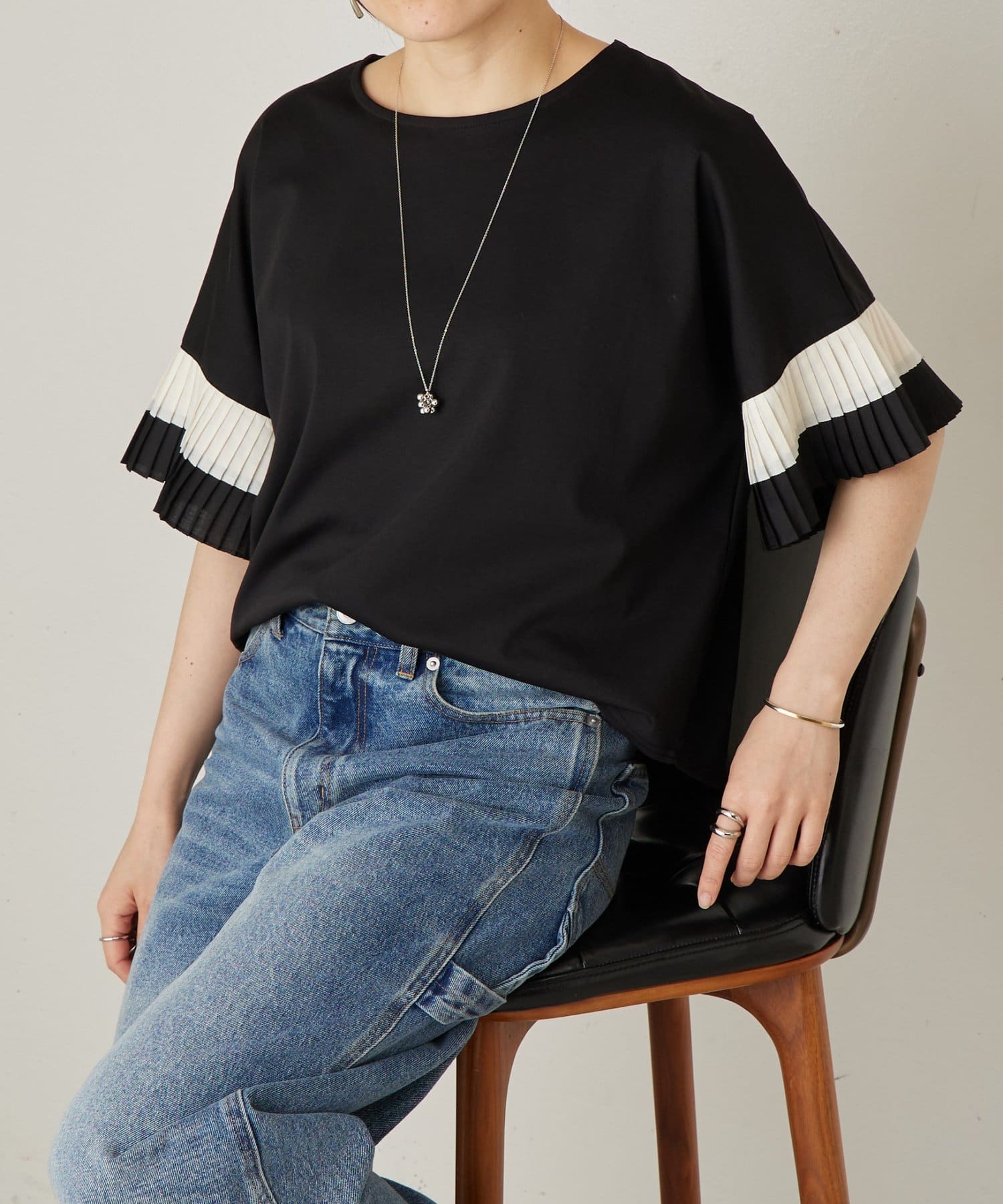 BEARDSLEY(ビアズリー) プリーツソデカットソー