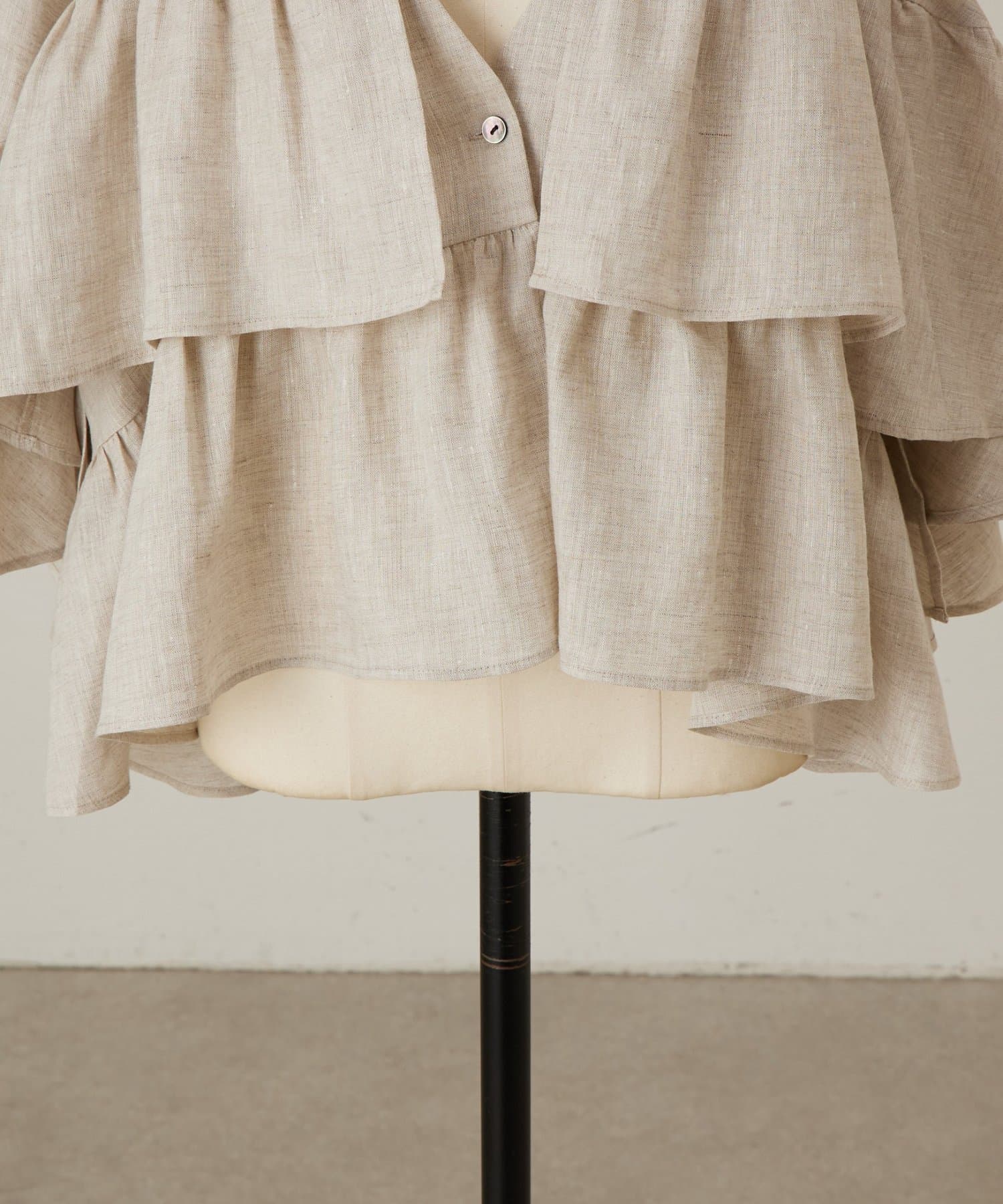 BEARDSLEY(ビアズリー) 《3/21(土)12：00予約開始》リネンフリル羽織