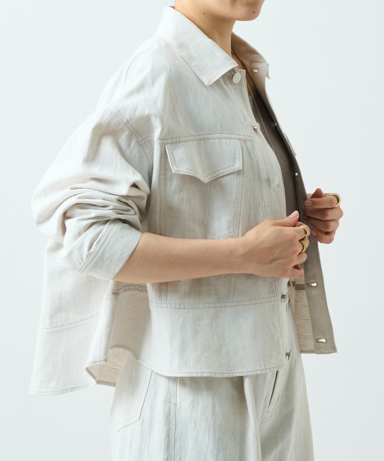 BEARDSLEY(ビアズリー) リネン混デニムジャケット