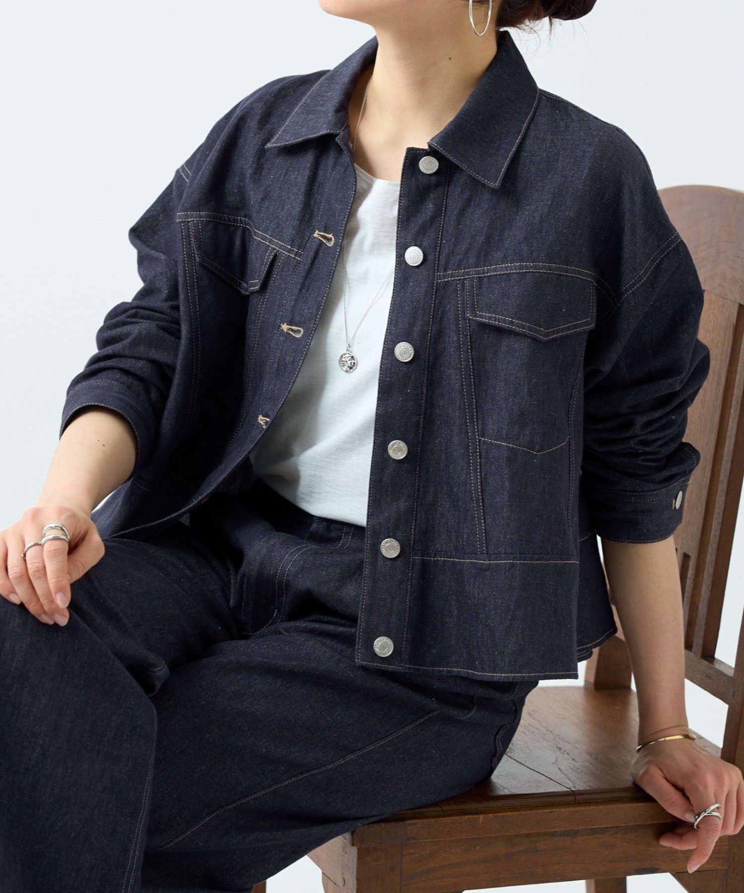 BEARDSLEY(ビアズリー) リネン混デニムジャケット