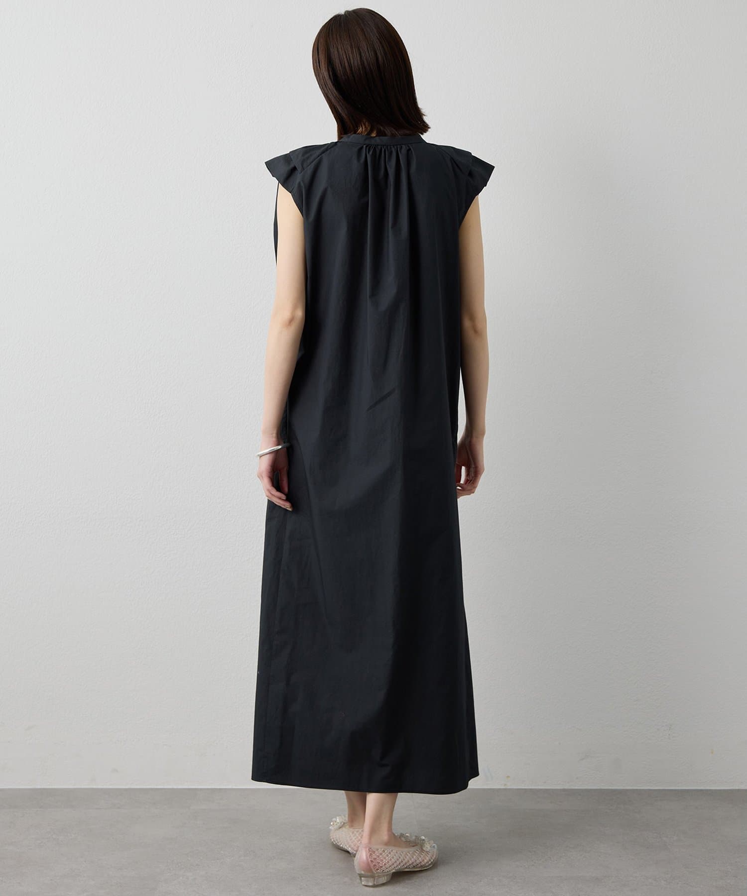 Whim Gazette(ウィム ガゼット) 【Drawing Numbers】タイプライターダブルフリルワンピース