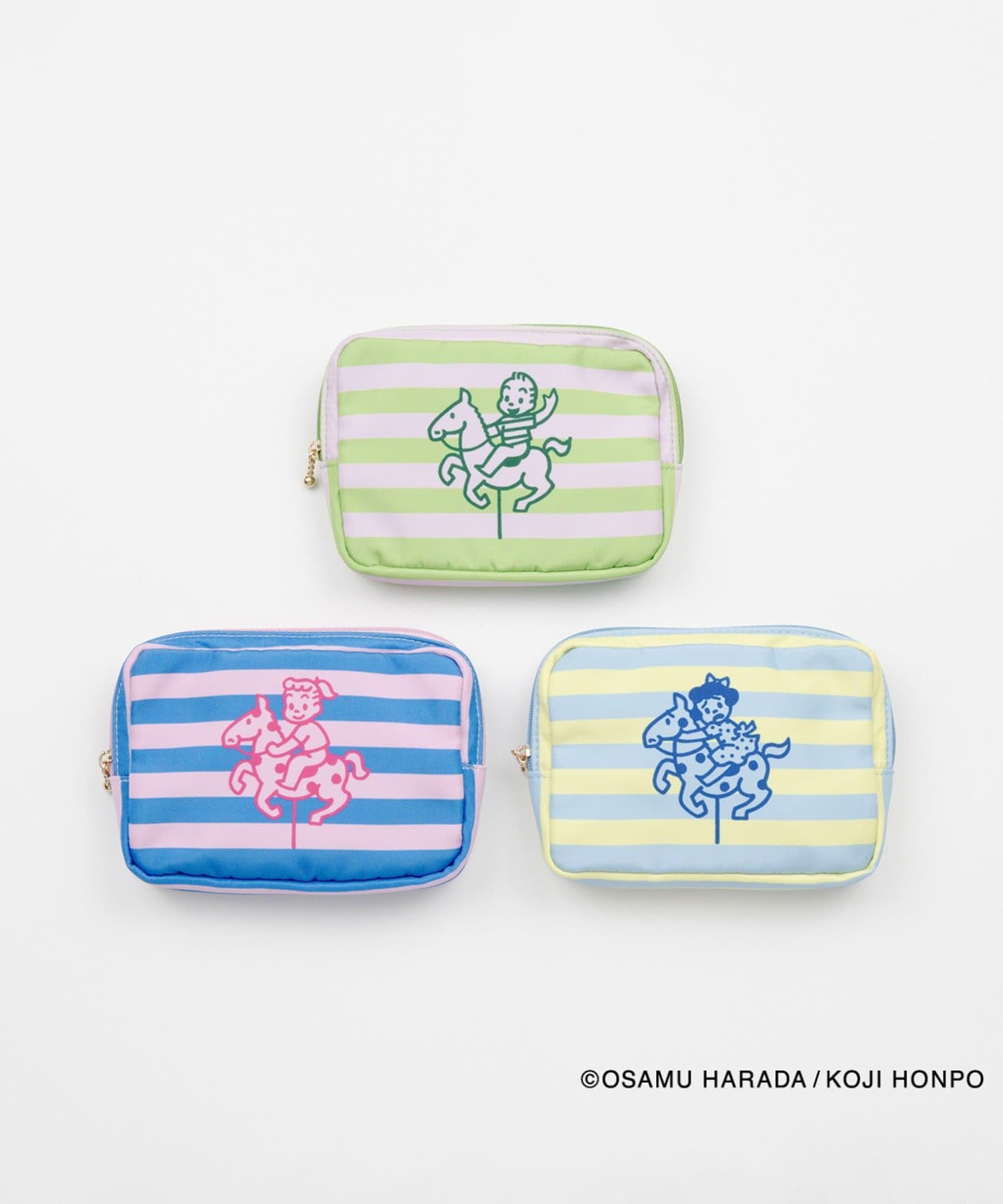 BIRTHDAY BAR(バースデイバー) OSAMU STRIPE スクエアポーチ