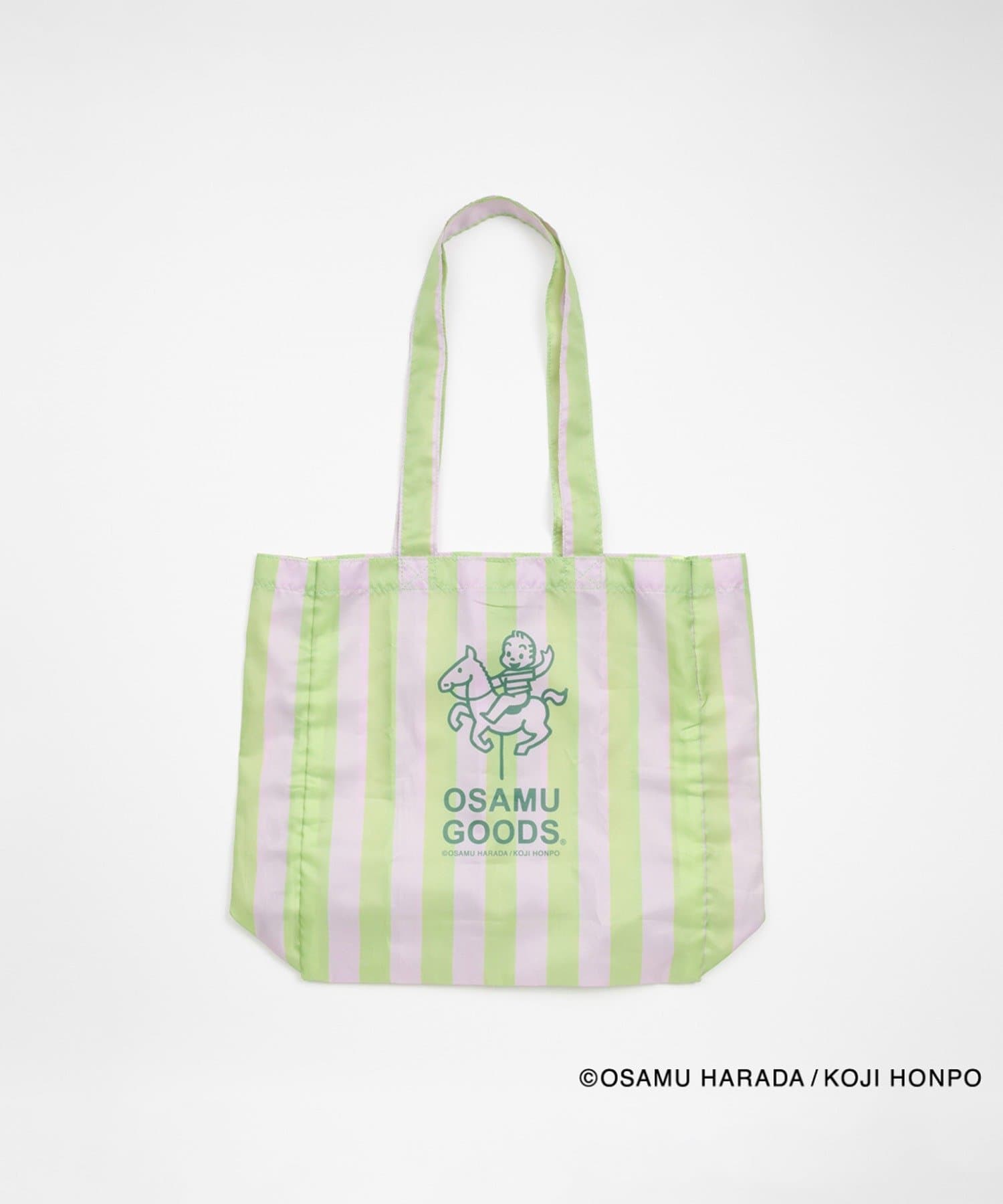 BIRTHDAY BAR(バースデイバー) OSAMU STRIPE ショッピングトートバッグ