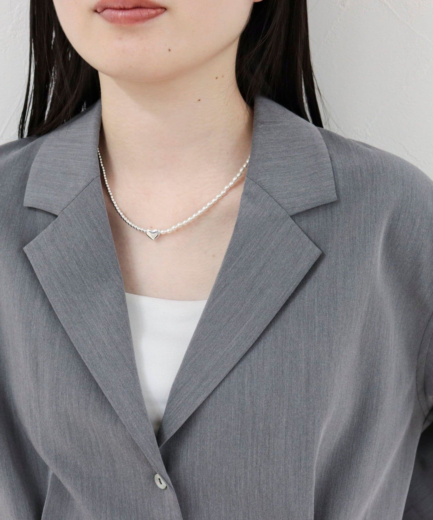 FREDY & GLOSTER(フレディ アンド グロスター) ハートトップバイカラーネックレス