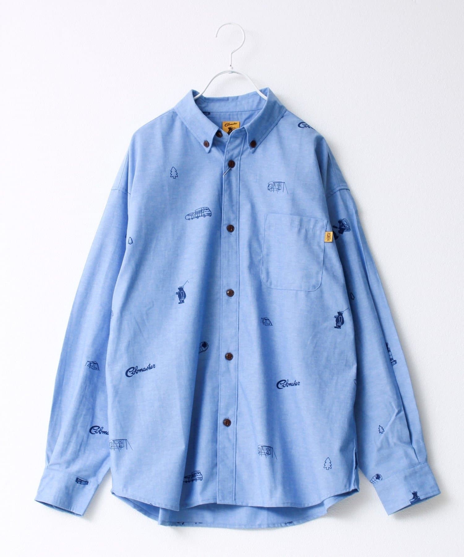 FREDY & GLOSTER(フレディ アンド グロスター) 【COBMASTER/コブマスター】シャンブレー総柄B.Dシャツ