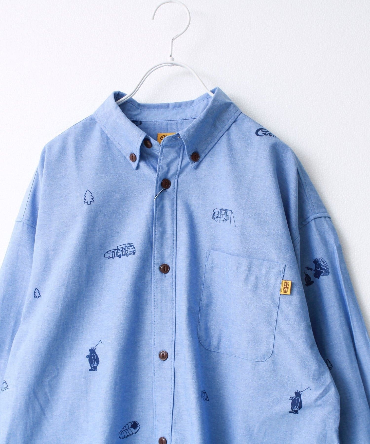 FREDY & GLOSTER(フレディ アンド グロスター) 【COBMASTER/コブマスター】シャンブレー総柄B.Dシャツ