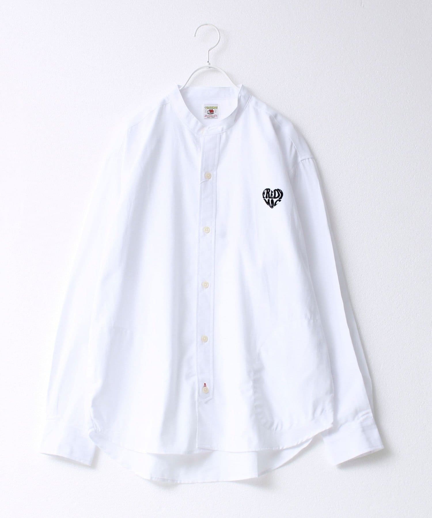 FREDY & GLOSTER(フレディ アンド グロスター) 【FREDYMAC/フレディマック】フロッキープリント バンドカラーシャツ