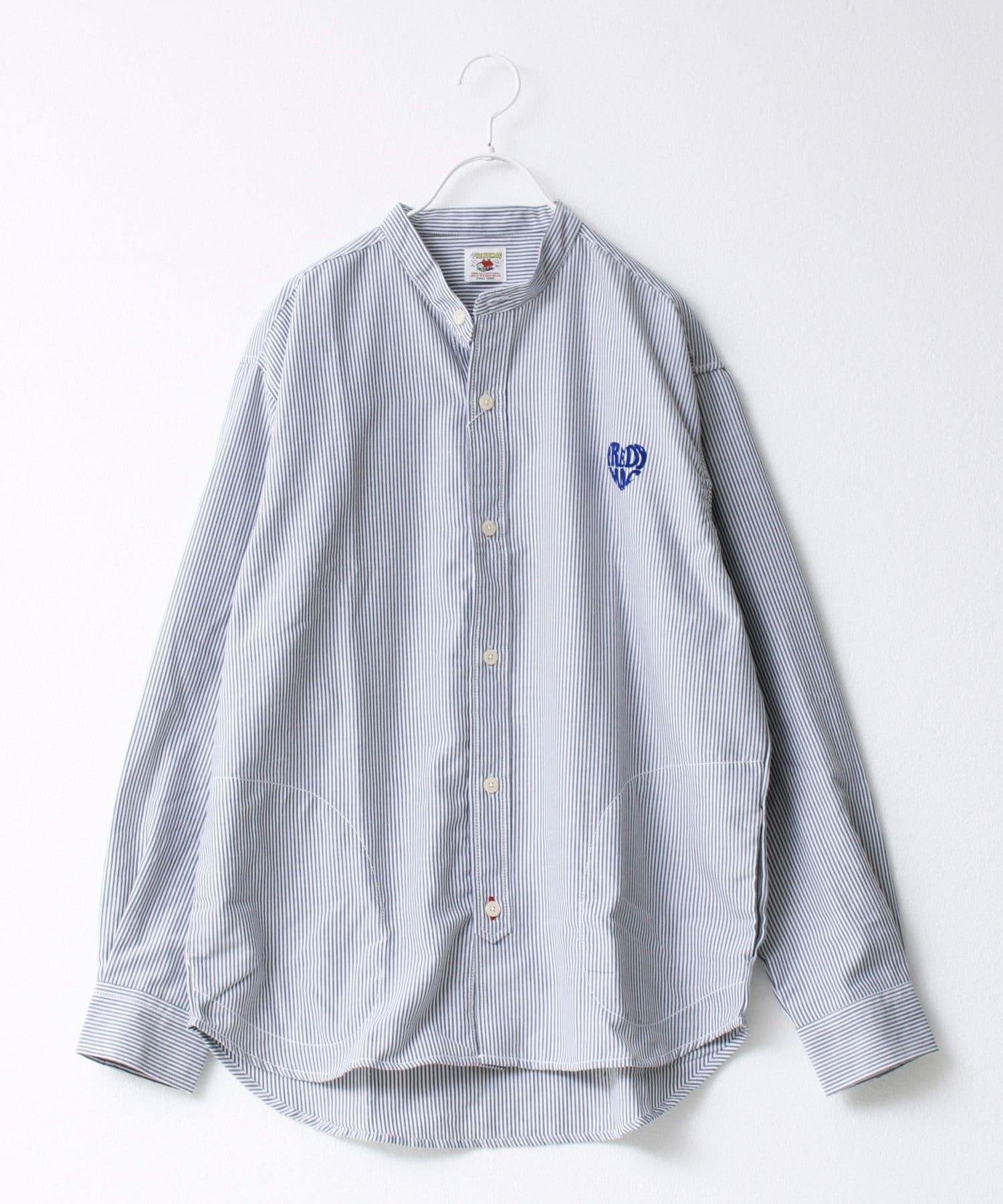 FREDY & GLOSTER(フレディ アンド グロスター) 【FREDYMAC/フレディマック】フロッキープリント バンドカラーシャツ