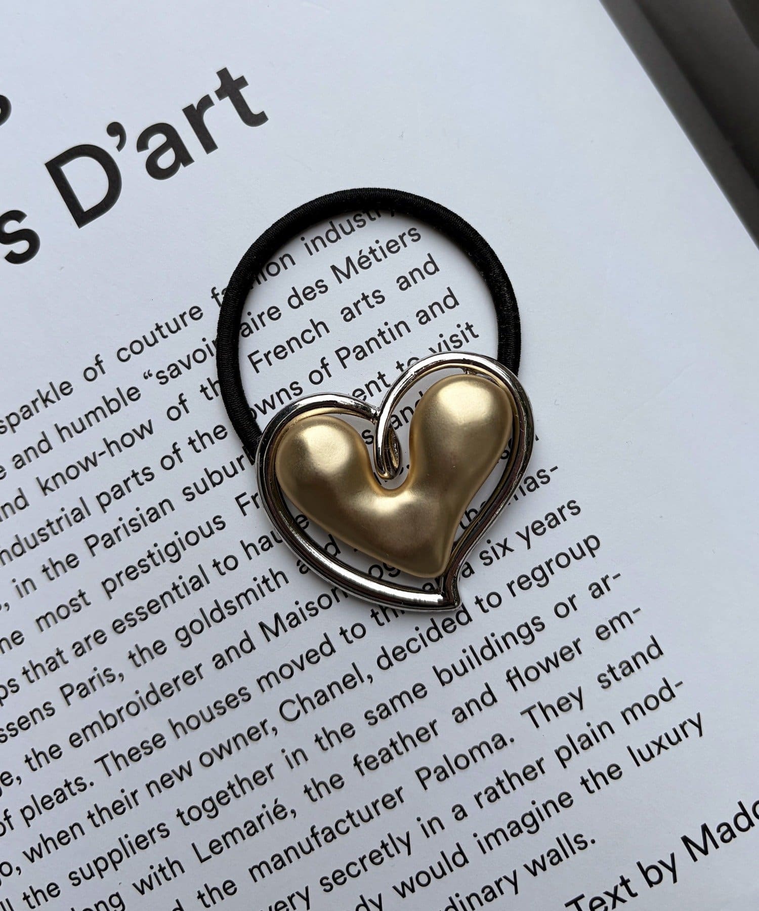 Lattice(ラティス) ぷっくりハートヘアゴム