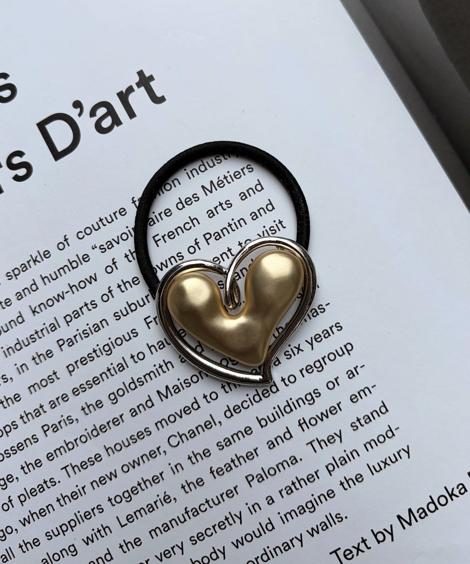 Lattice(ラティス) ぷっくりハートヘアゴム