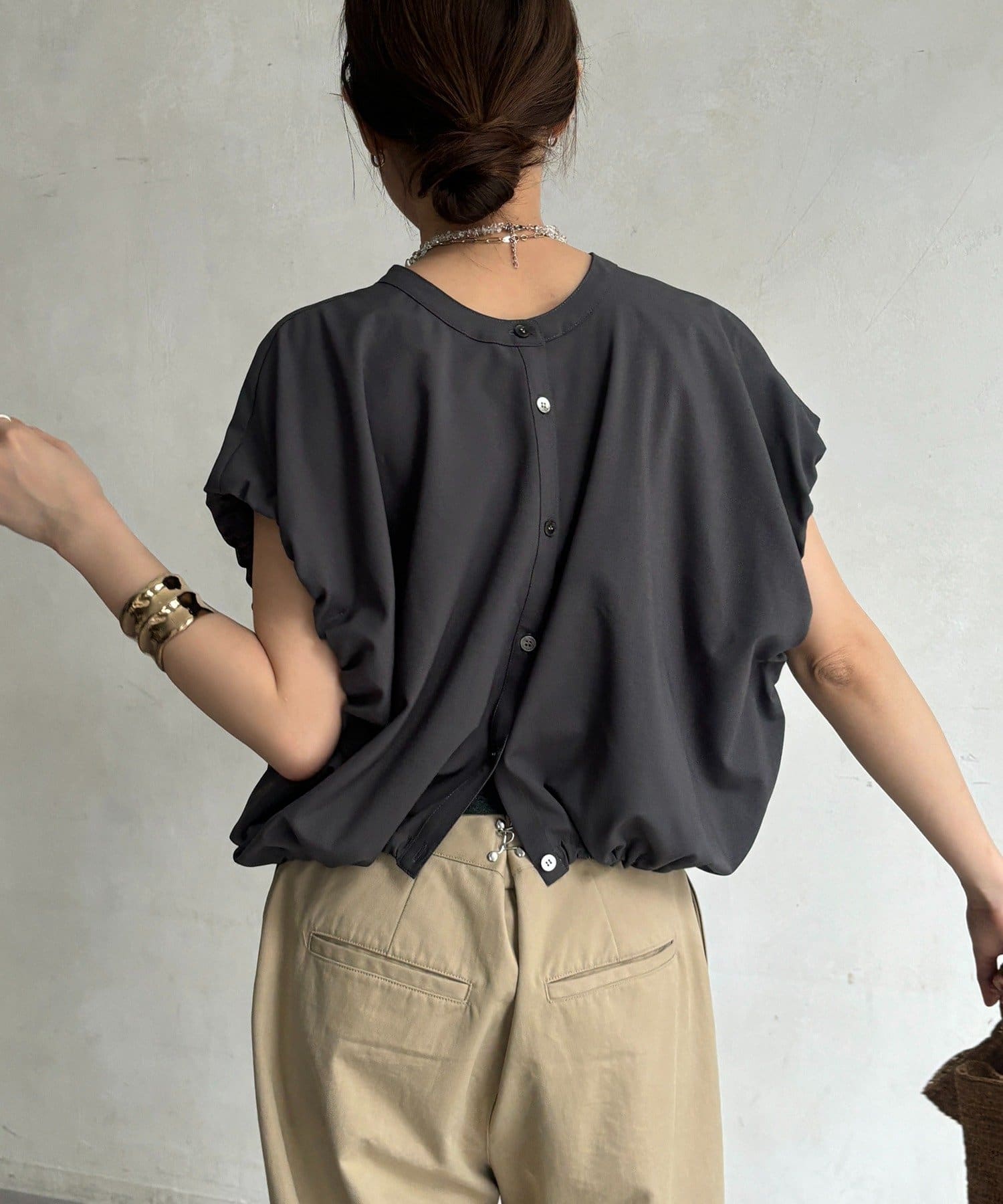 DOUDOU(ドゥドゥ) 2WAYフレンチシャツ