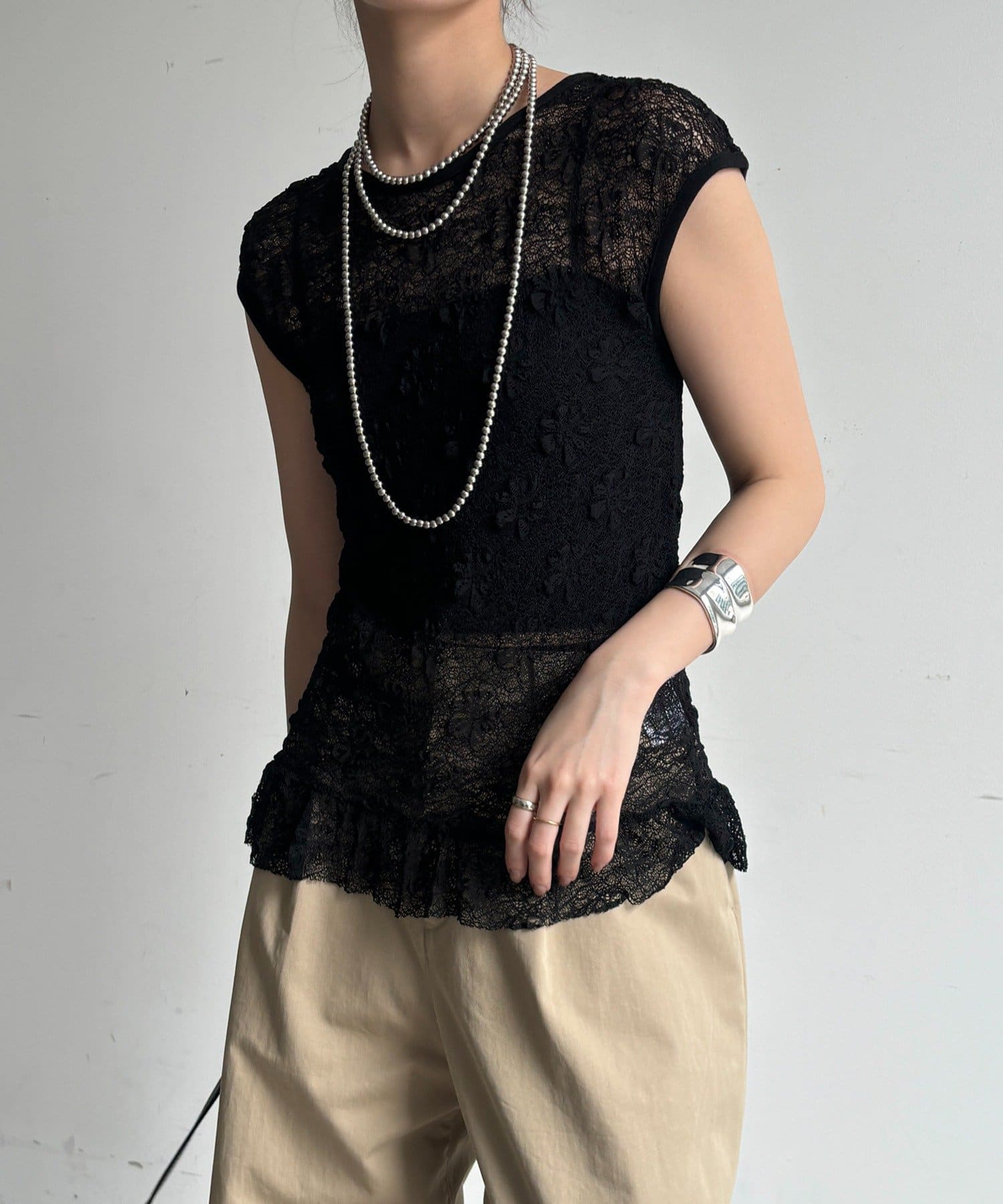 DOUDOU(ドゥドゥ) レースフレンチタンク