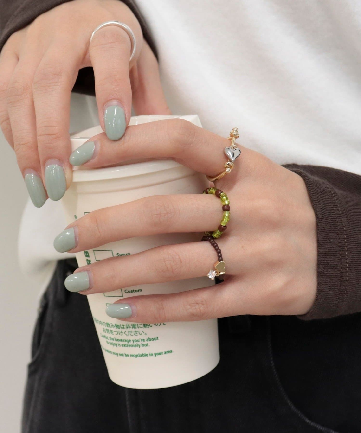 FREDY & GLOSTER(フレディ アンド グロスター) ビーズ3セットリング