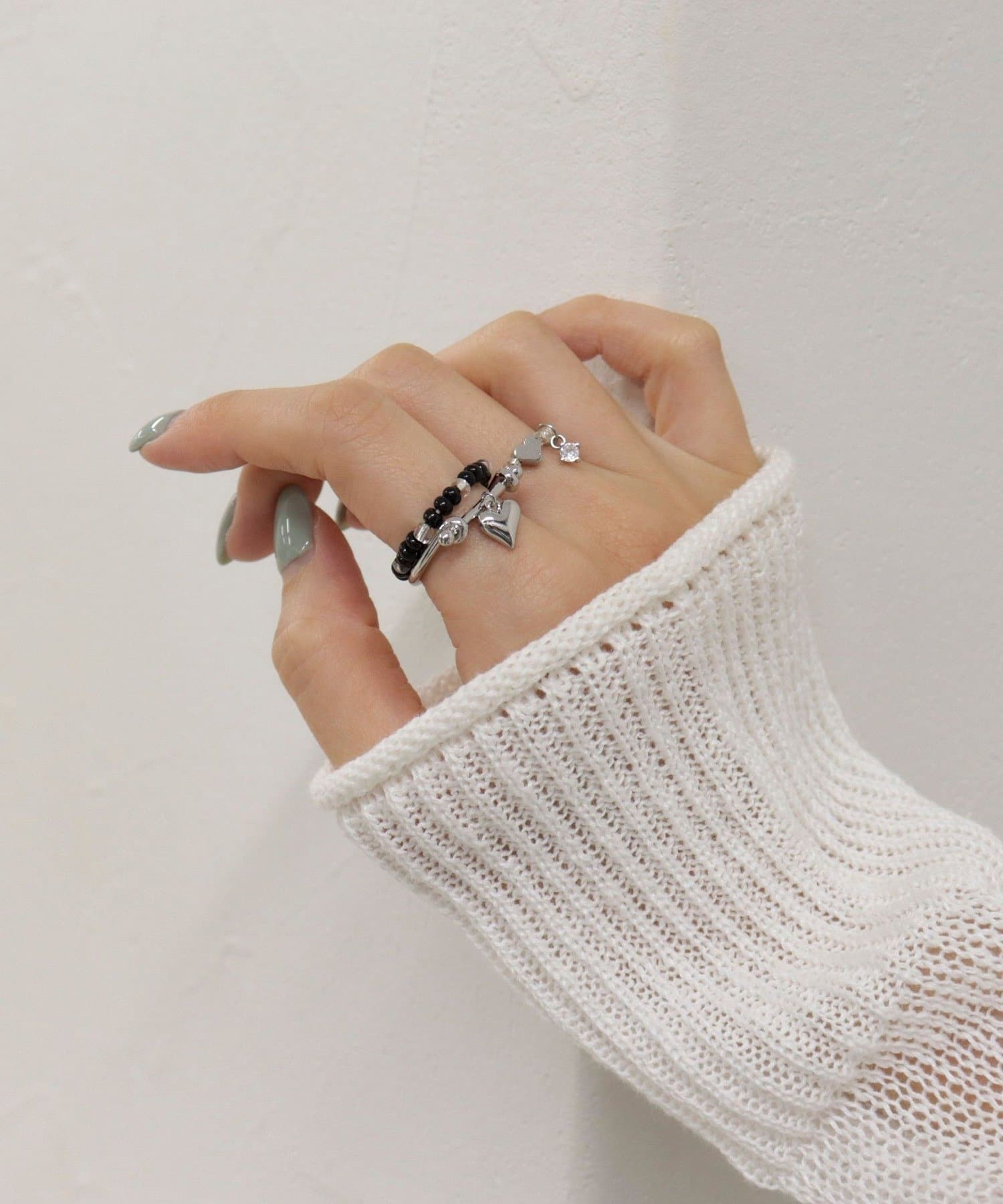 FREDY & GLOSTER(フレディ アンド グロスター) ビーズ3セットリング