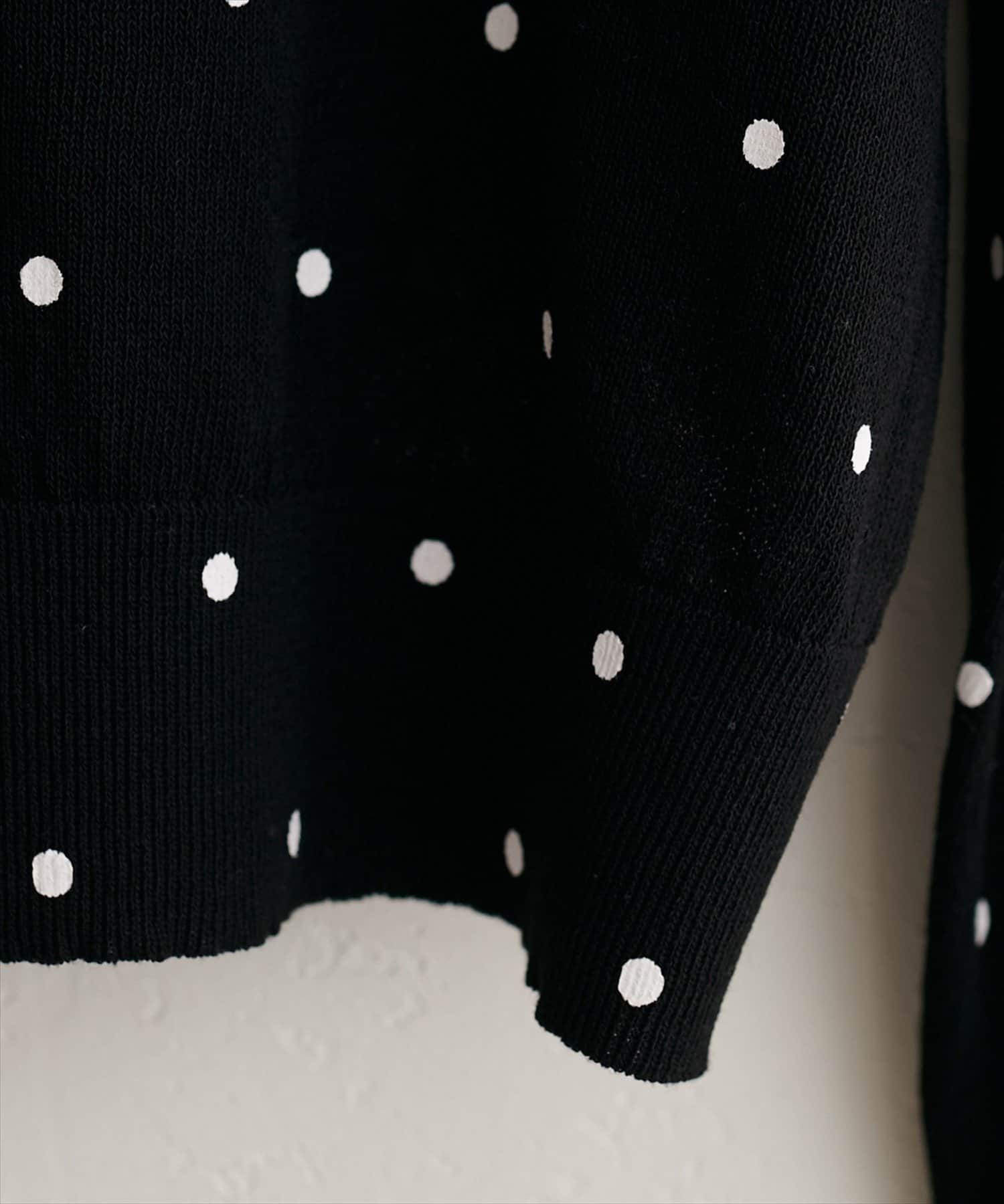 natural couture(ナチュラルクチュール) ドットシアーカーディガン