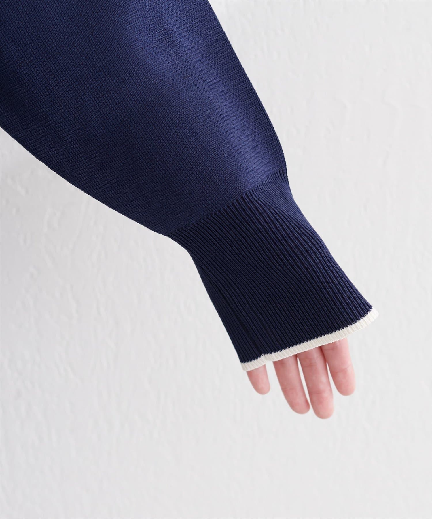 natural couture(ナチュラルクチュール) Vネックポケ付きミドルカーディガン