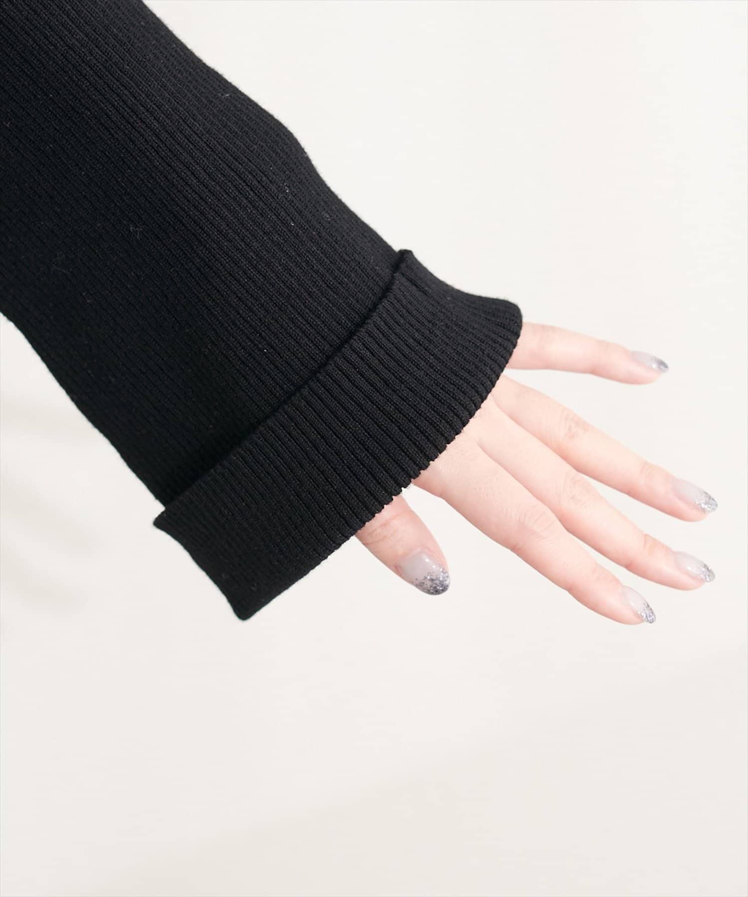 natural couture(ナチュラルクチュール) カシュクールフレア袖ニット