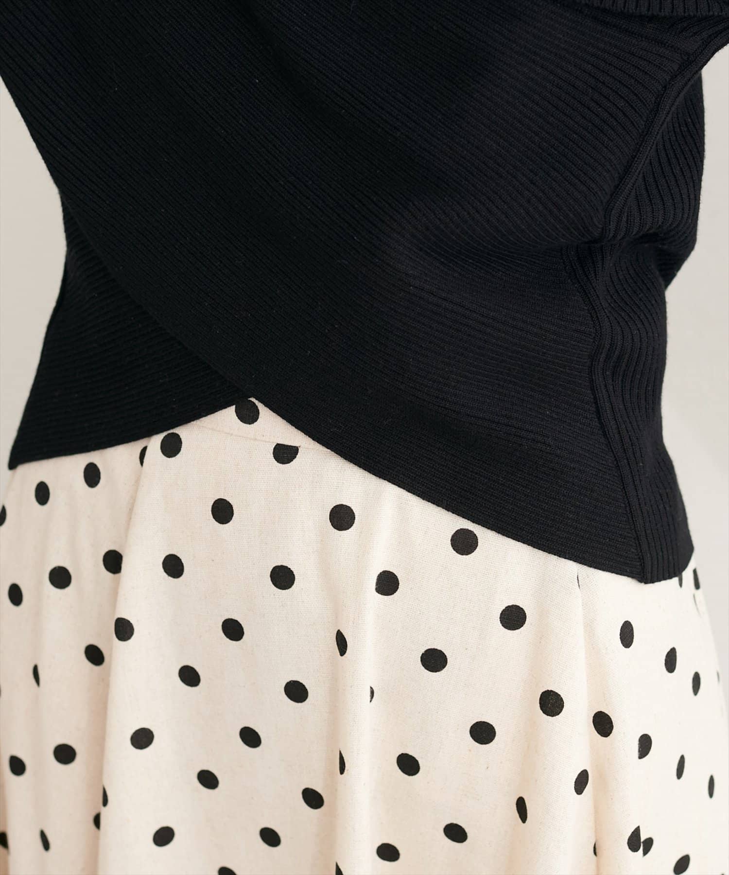 natural couture(ナチュラルクチュール) カシュクールフレア袖ニット