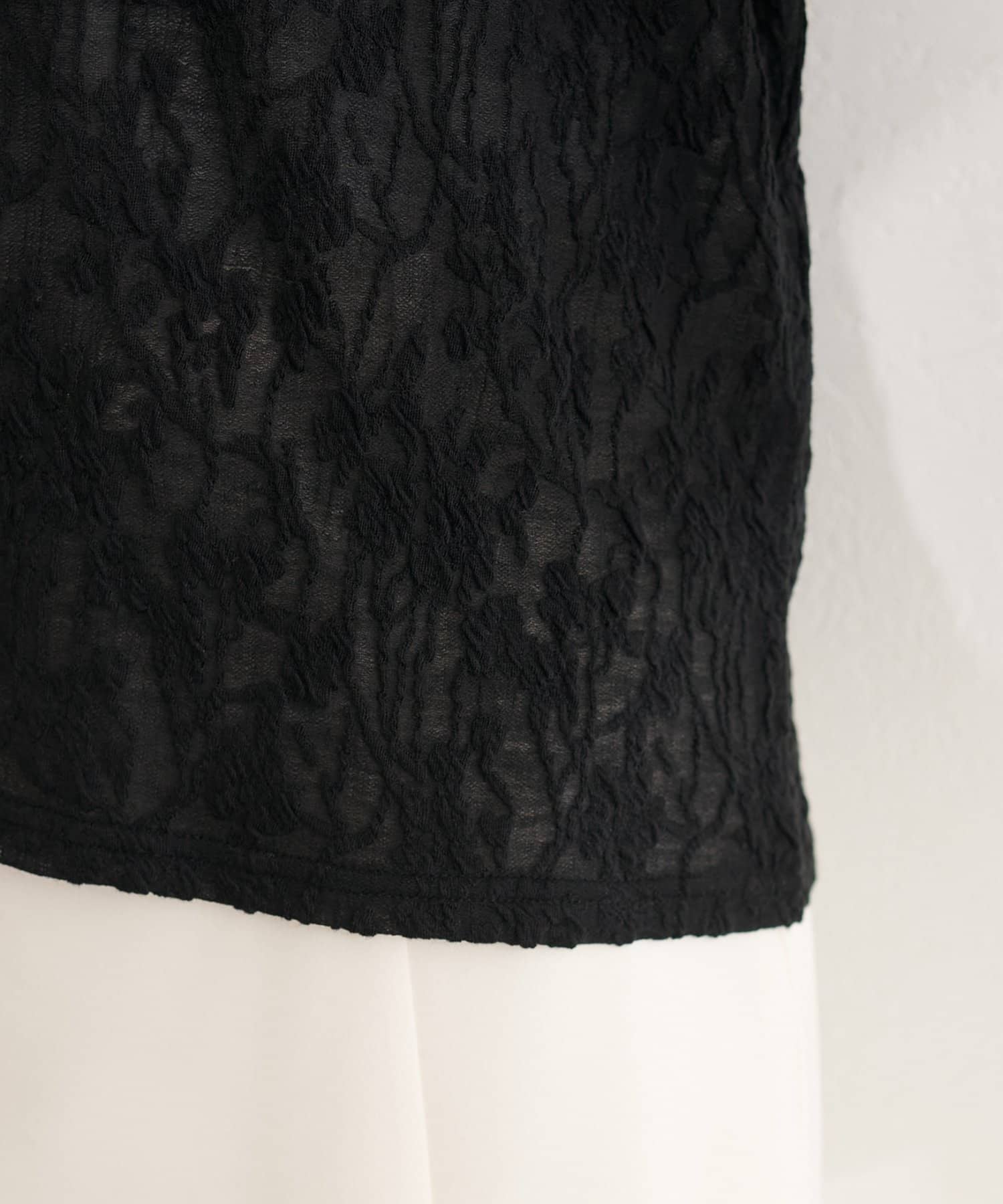 natural couture(ナチュラルクチュール) レースジャガードプルオーバー