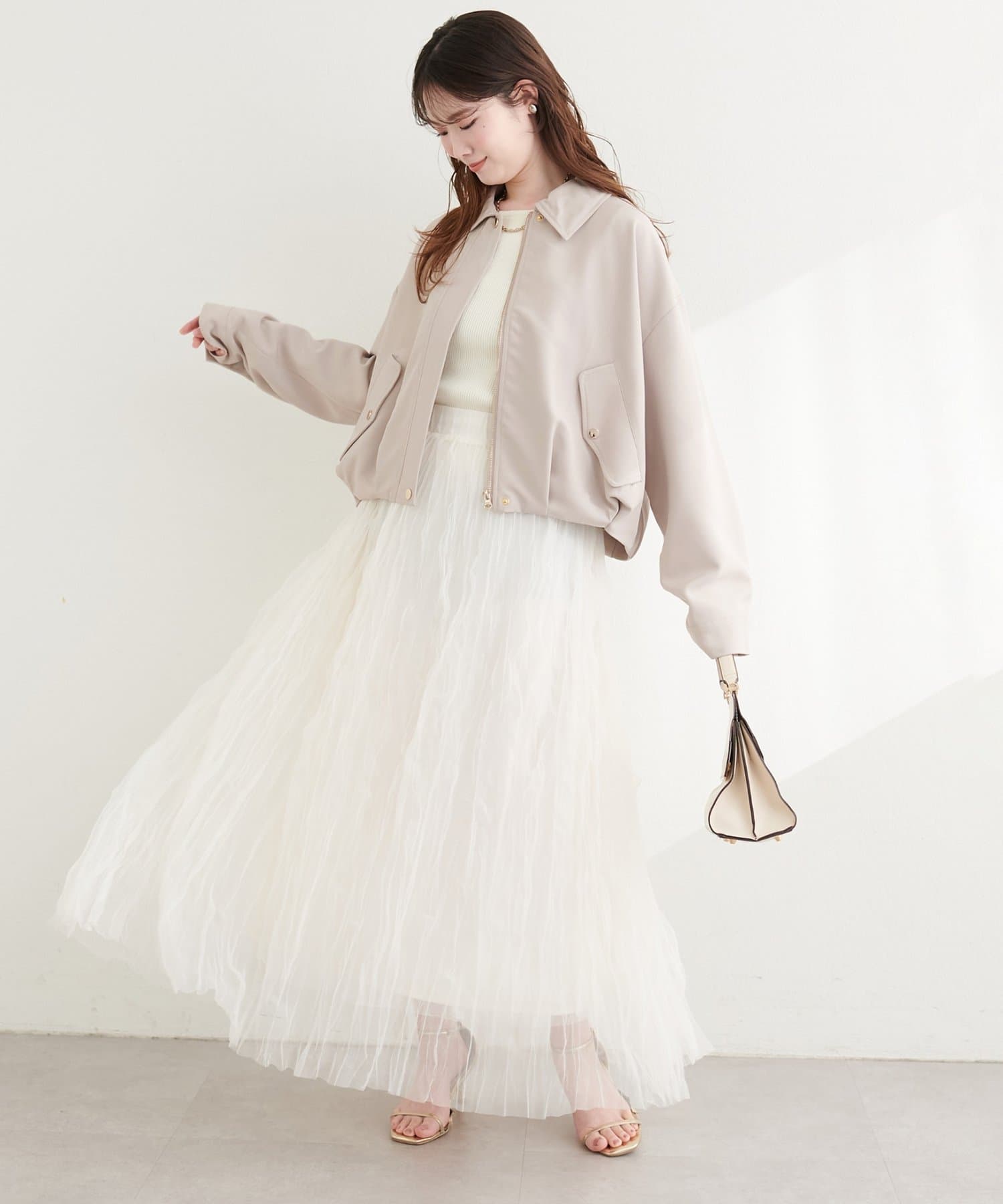 natural couture(ナチュラルクチュール) バルーンブルゾン