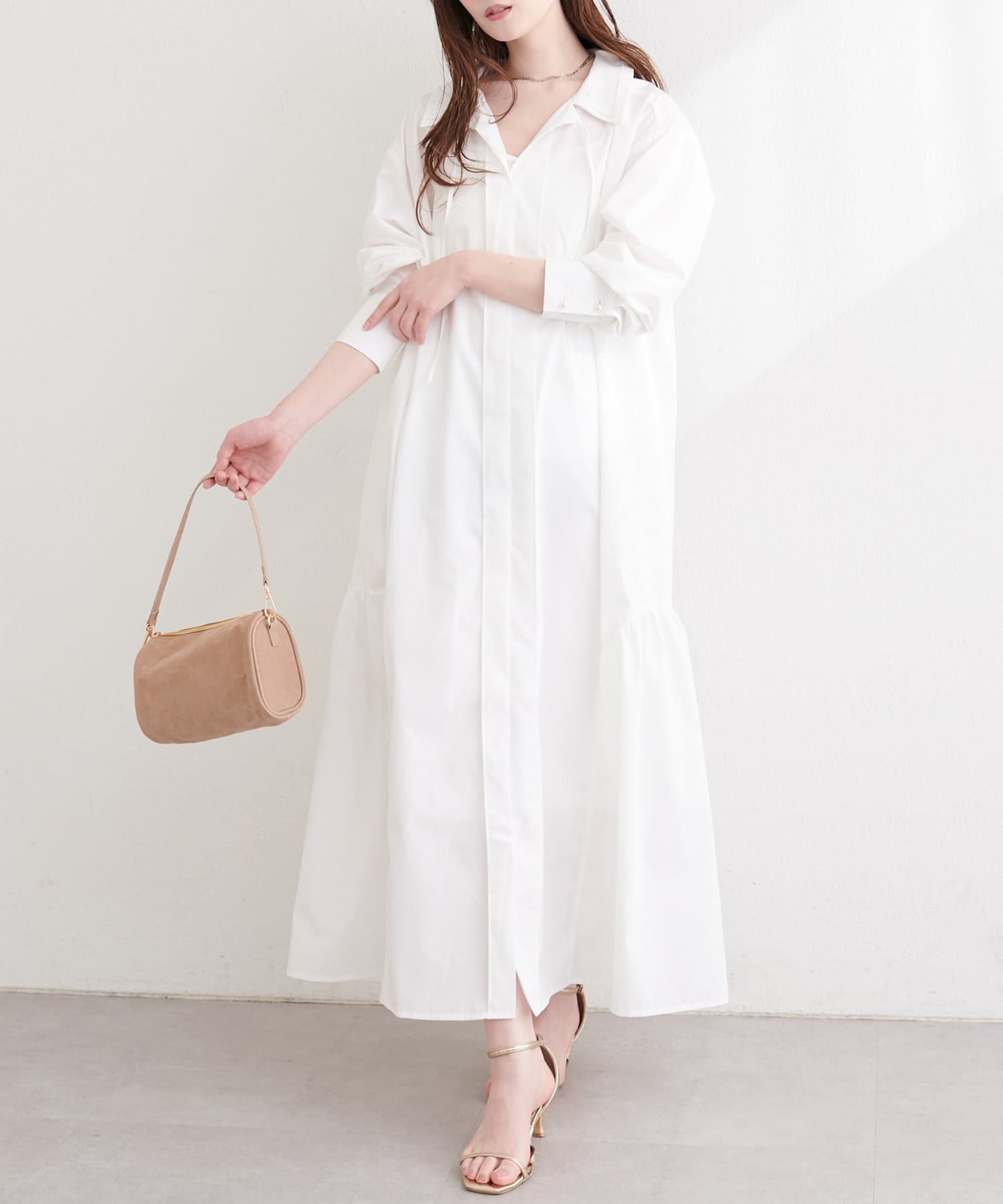 natural couture(ナチュラルクチュール) 〈osono〉こだわりマルチWAYシャツワンピース