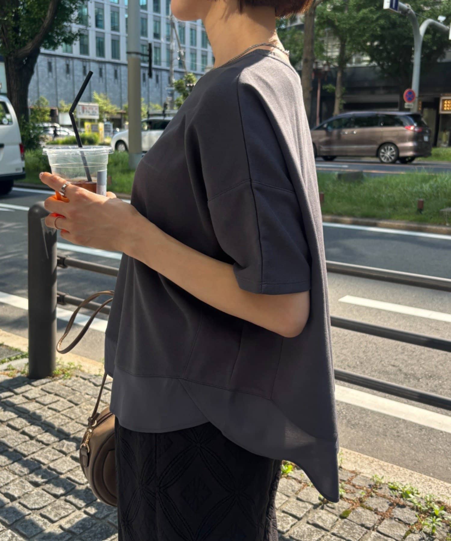 Jena　espace merveilleux(ジェナ　エスパスメルヴェイユ) サークル切替カットソー