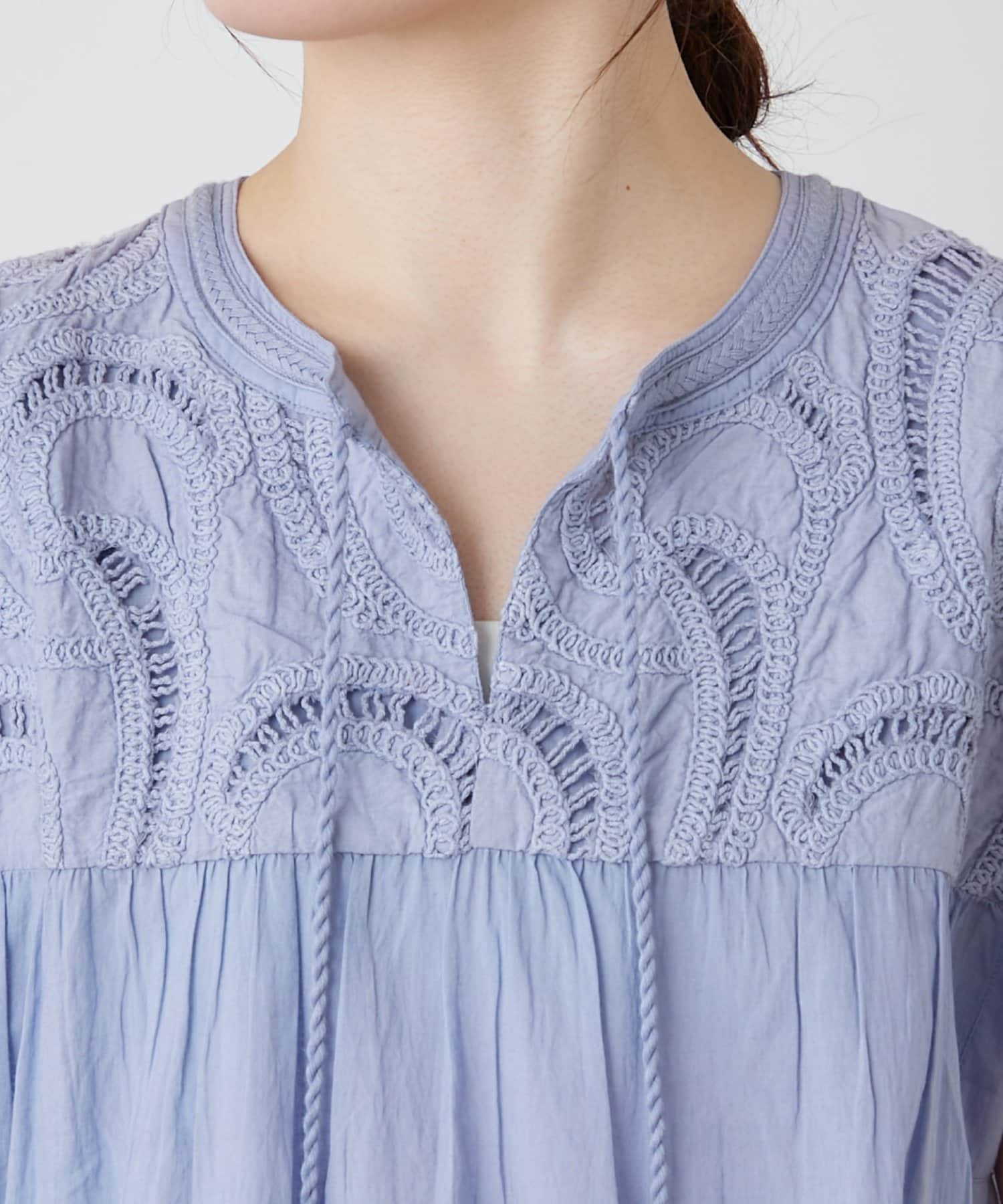 CIAOPANIC TYPY(チャオパニックティピー) 【India】ハシゴレースティアードチュニックワンピ