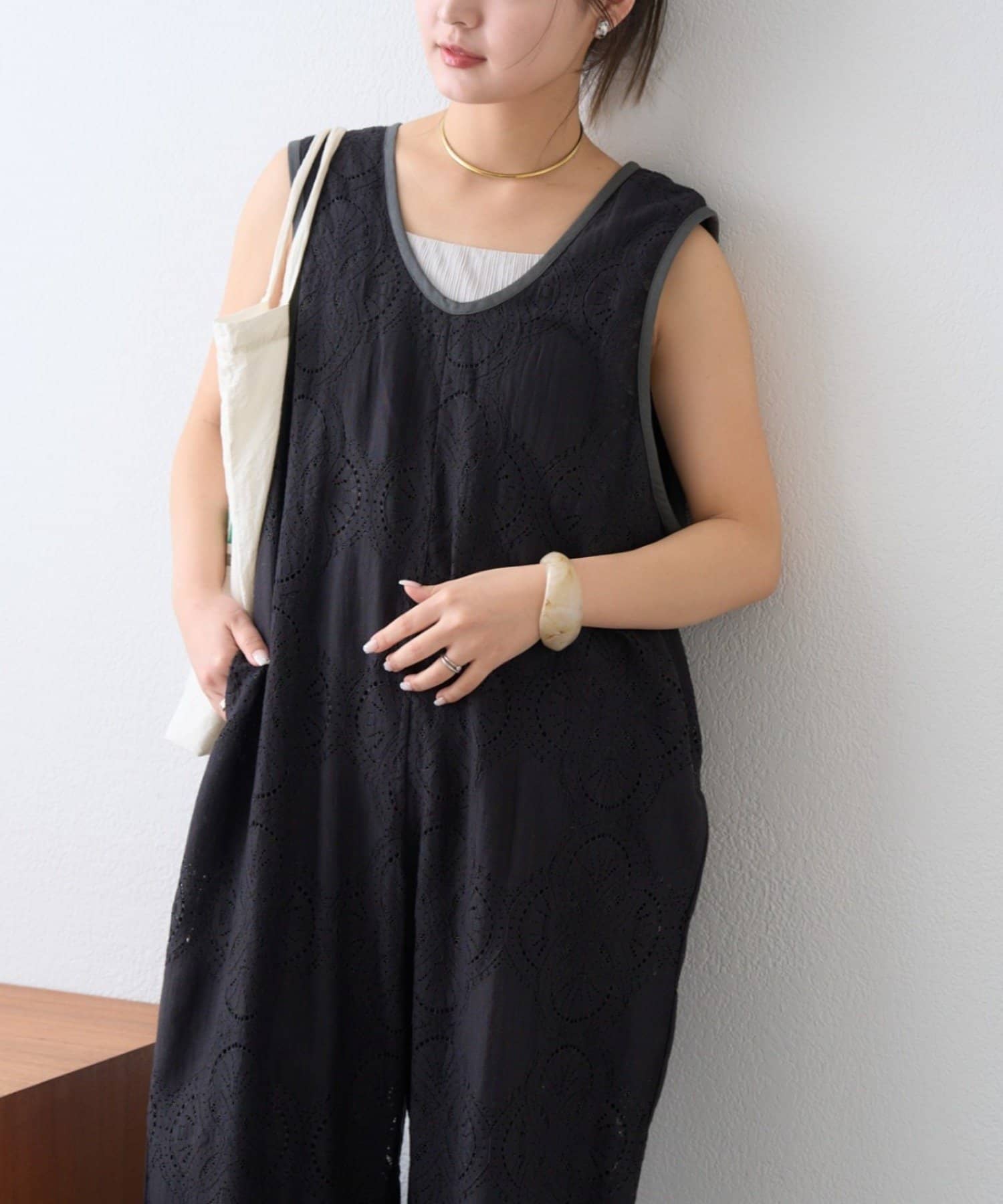 CIAOPANIC TYPY(チャオパニックティピー) 【India】深Ｕ総レースオールインワン