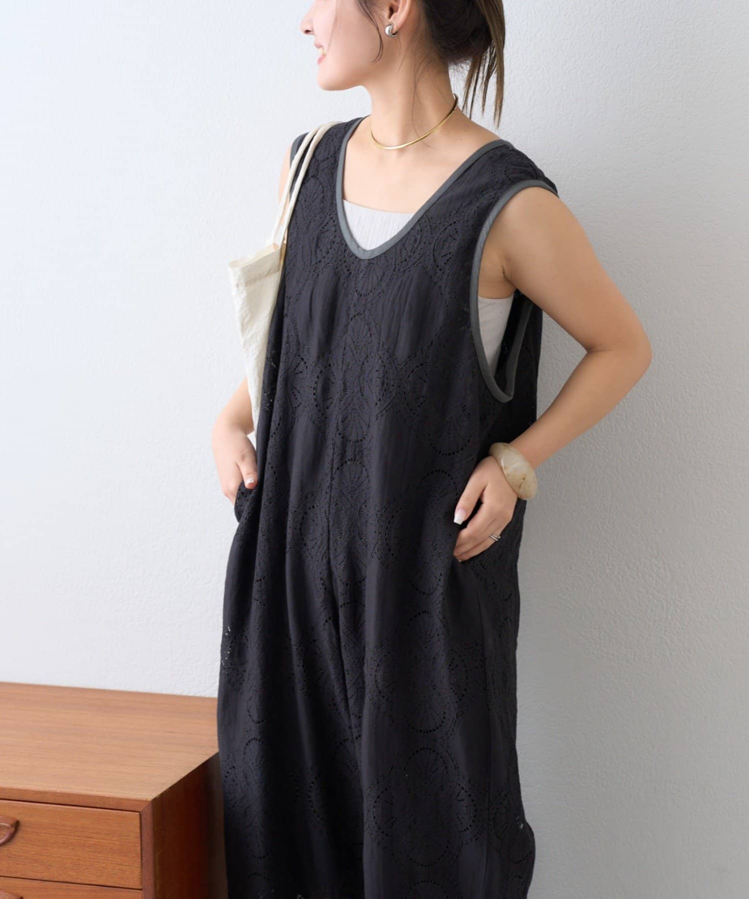 CIAOPANIC TYPY(チャオパニックティピー) 【India】深Ｕ総レースオールインワン