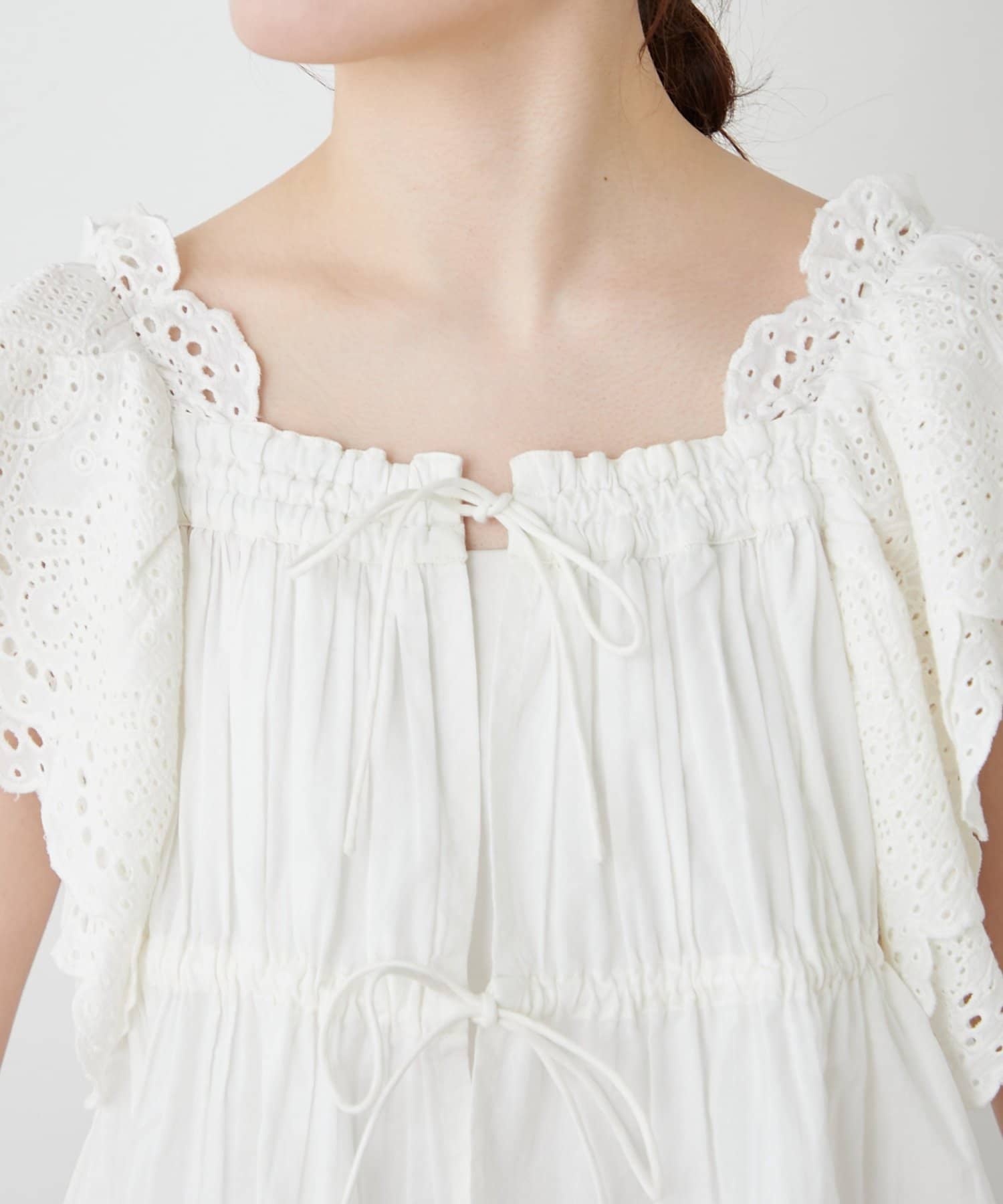 CIAOPANIC TYPY(チャオパニックティピー) 【india】2WAYショルダーレースビスチェブラウス