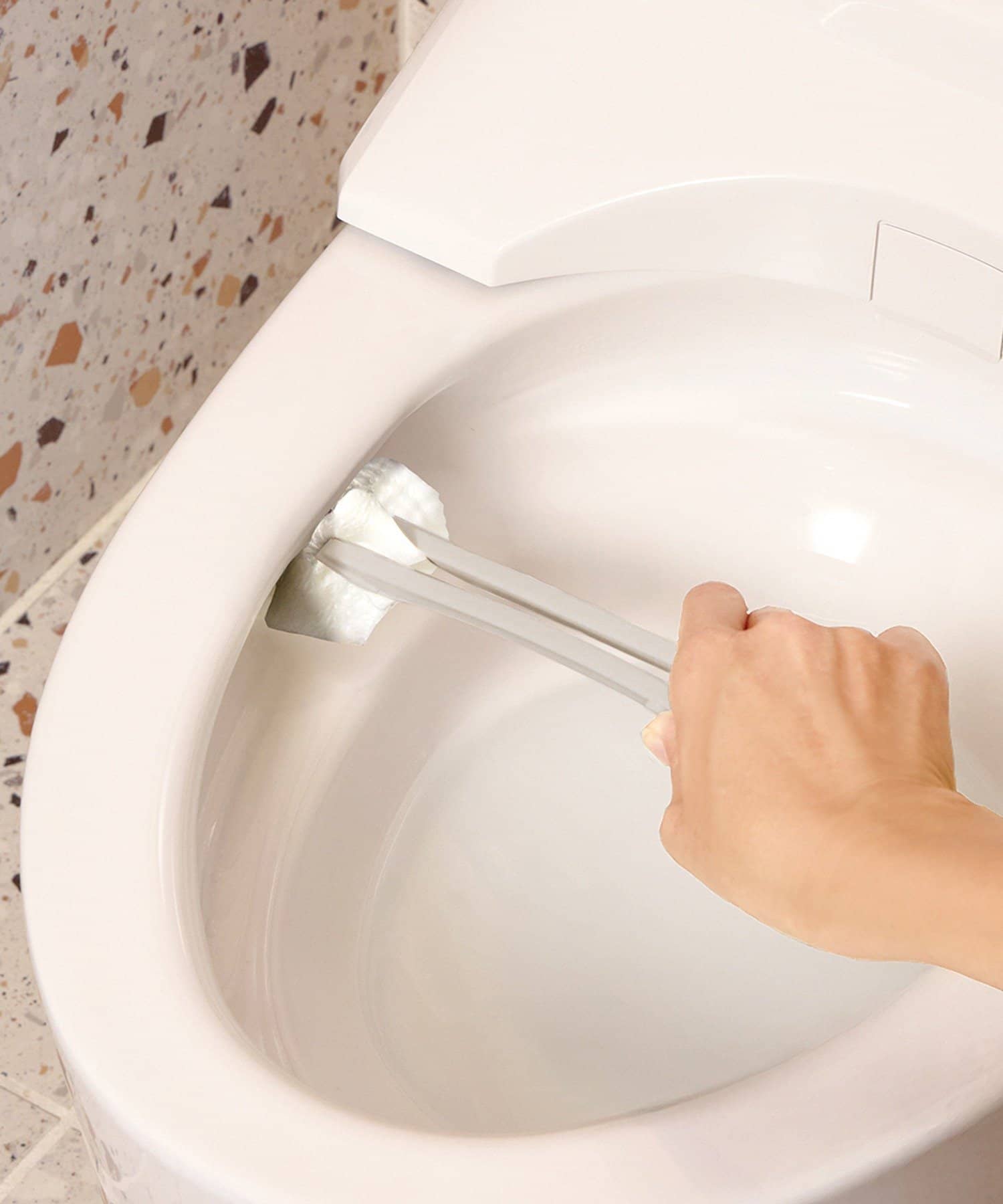 3COINS(スリーコインズ) トイレ用お掃除トング