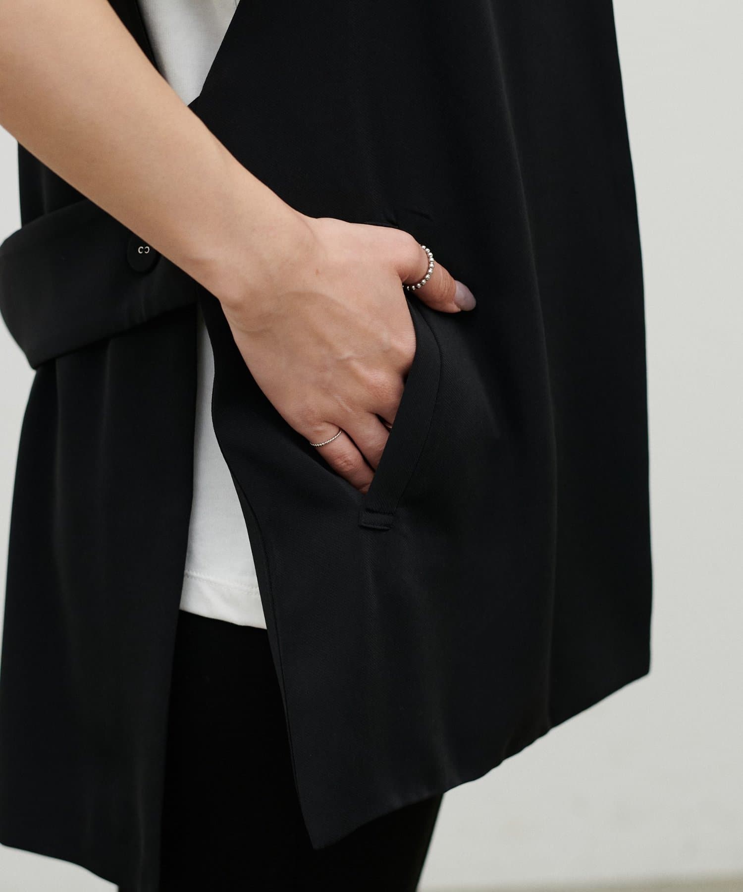 LARUTA(ラルータ) ツイルミドル丈ジレ